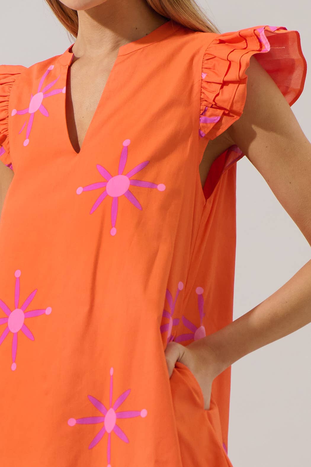 Sugarlips - Karani Starburst Evalyn Ruffle Mini Dress