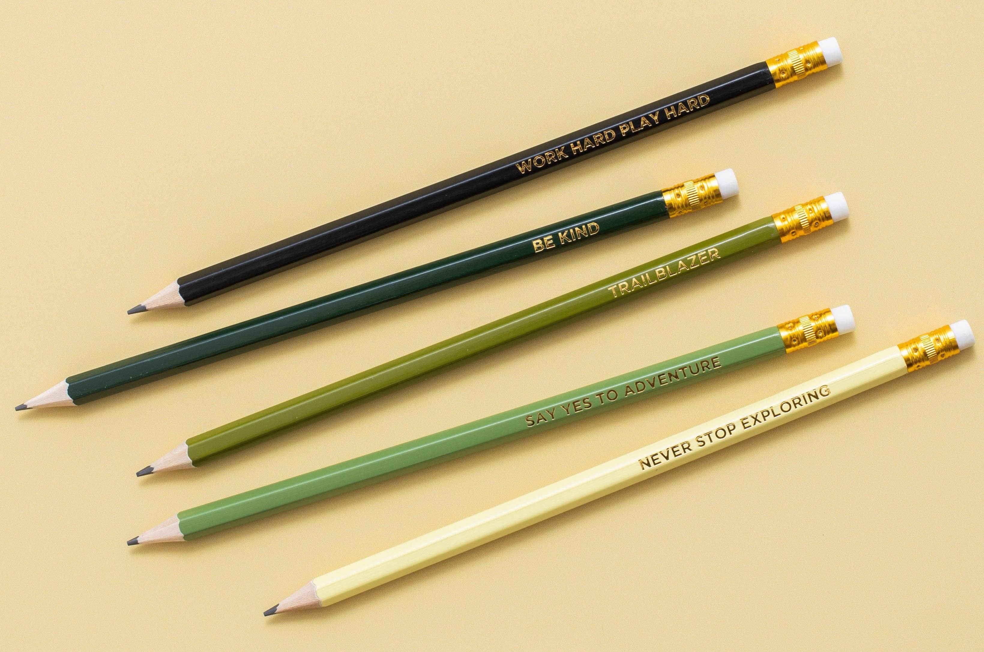 Camo Pencil Set - Motivational- 5 Piece Set