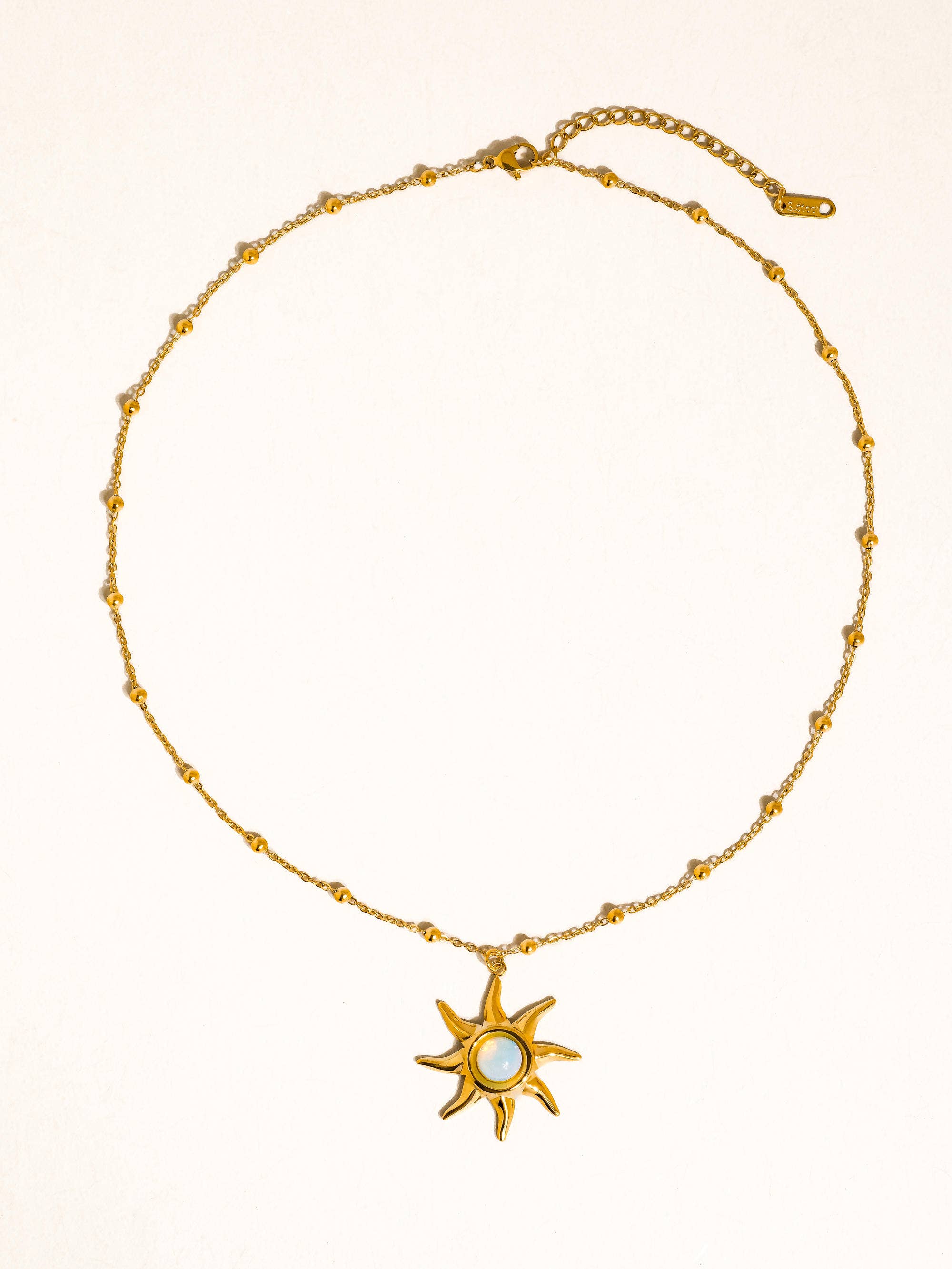Flânerie by MAIQ - Astoria 18K Gold Non-Tarnish Sun Pendant Chain Necklace