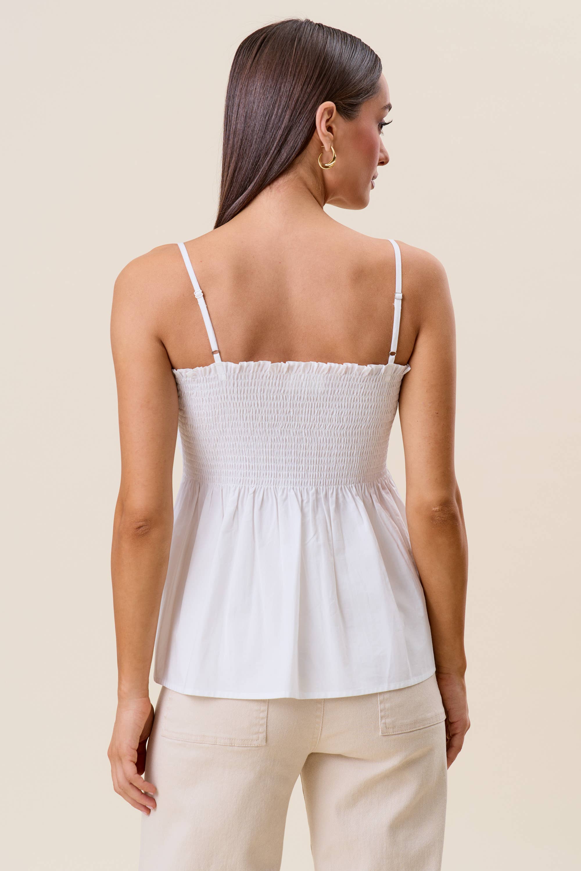 Able - AT3107 Pintuck cami top
