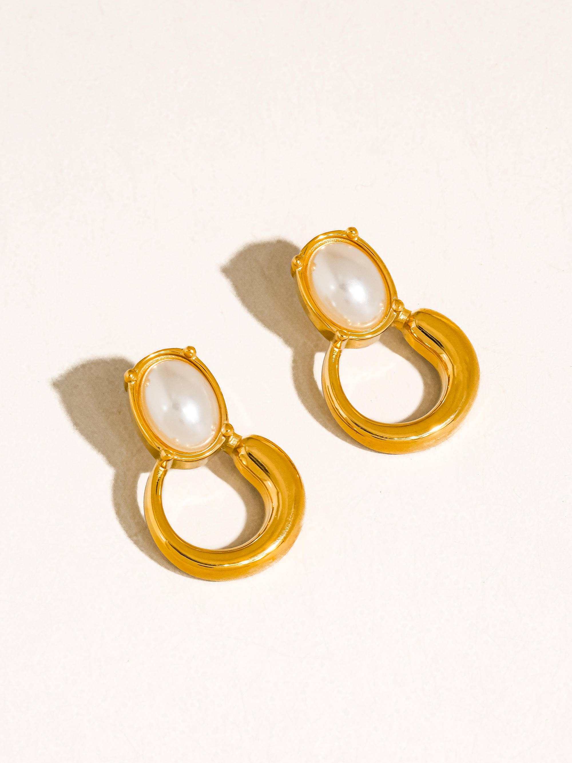 Flânerie by MAIQ - Anémone 18K Gold Non-Tarnish Pearl Drop Earrings