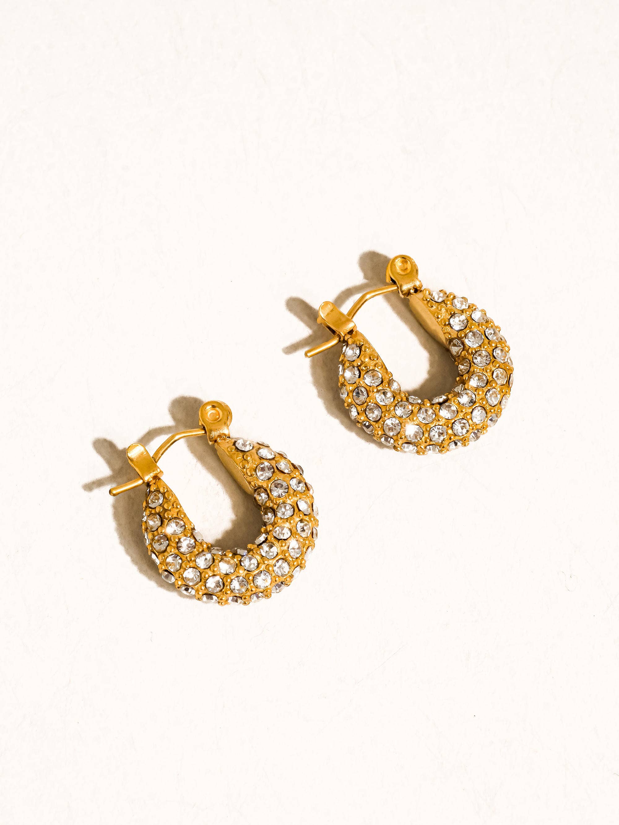 Flânerie by MAIQ - Joleen 18K Gold Non-Tarnish Glam CZ Hoop Earring