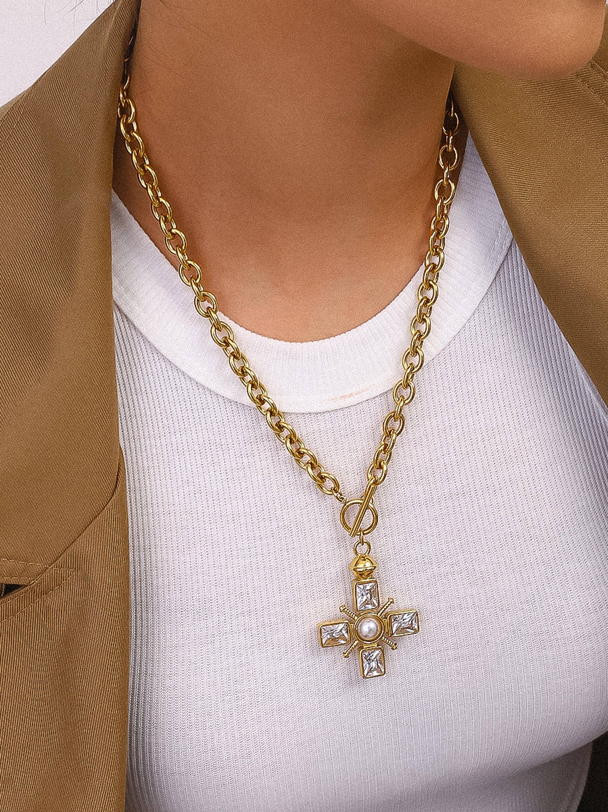 Patrice Cross Necklace
