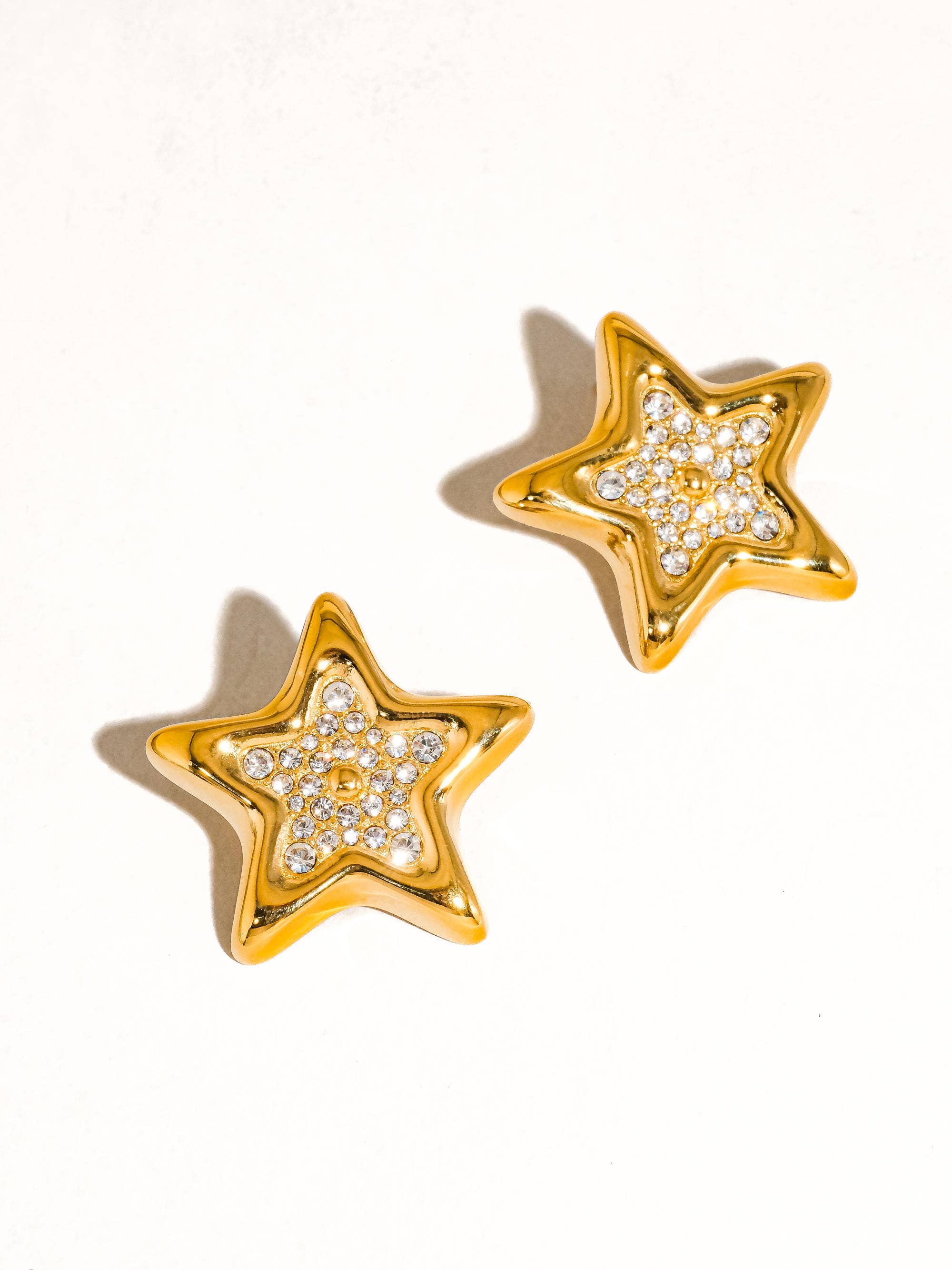 Flânerie by MAIQ - Hammlet 18K Gold Non-Tarnish CZ Star Stud