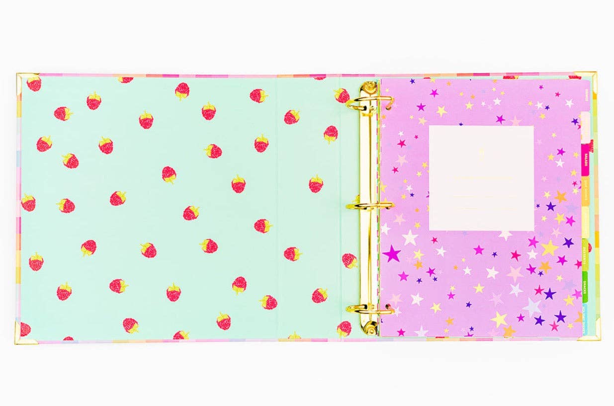 3-Ring Recipe Binder w/ 8 Recipe Tabs