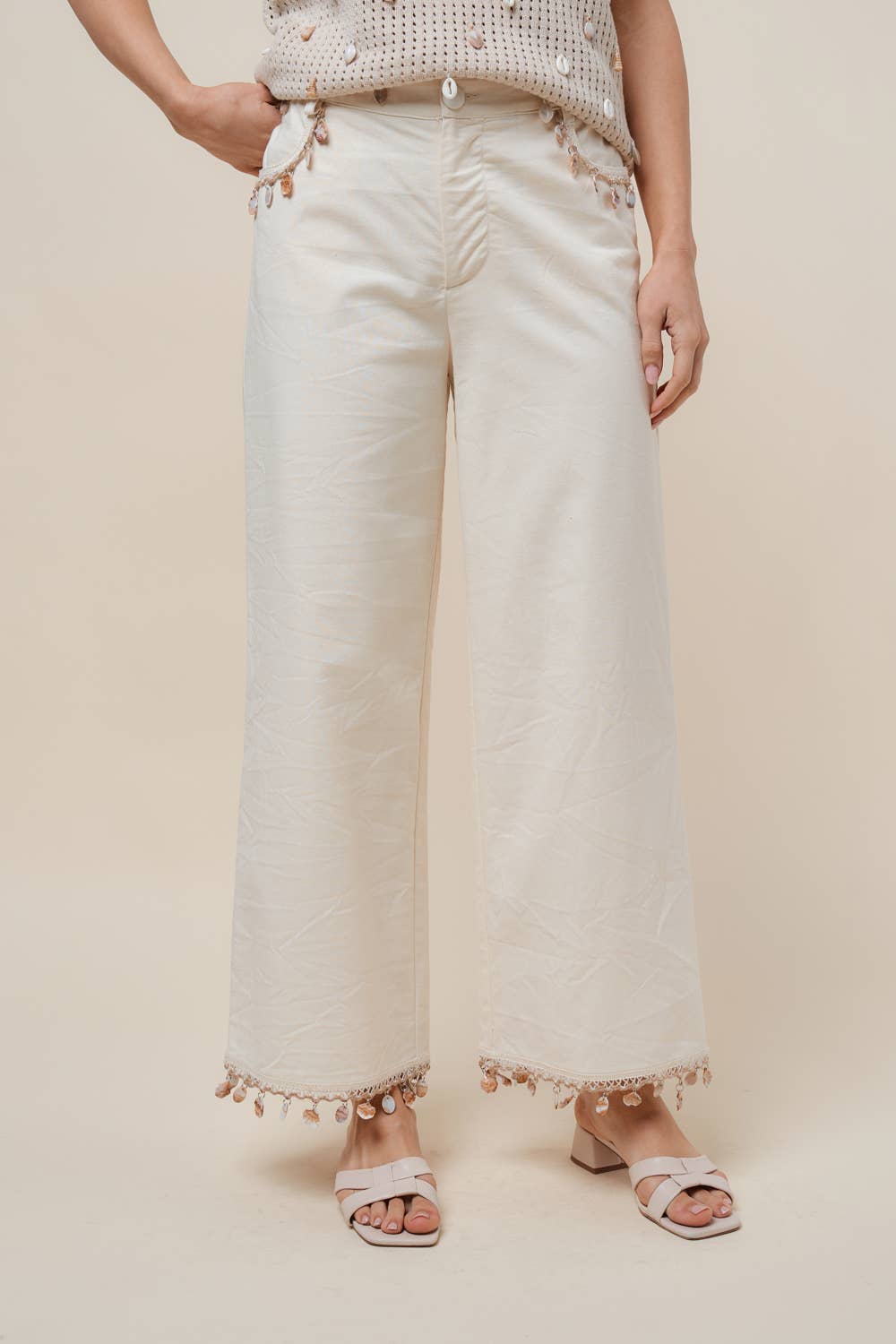 Able - AP2854 Shell embellished pants