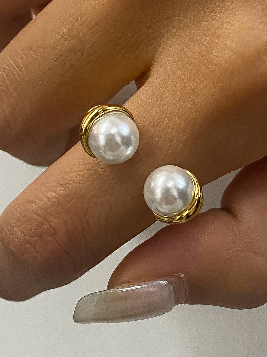 Flânerie by MAIQ - Eloura 18K Gold Non-Tarnish Pearl Ring