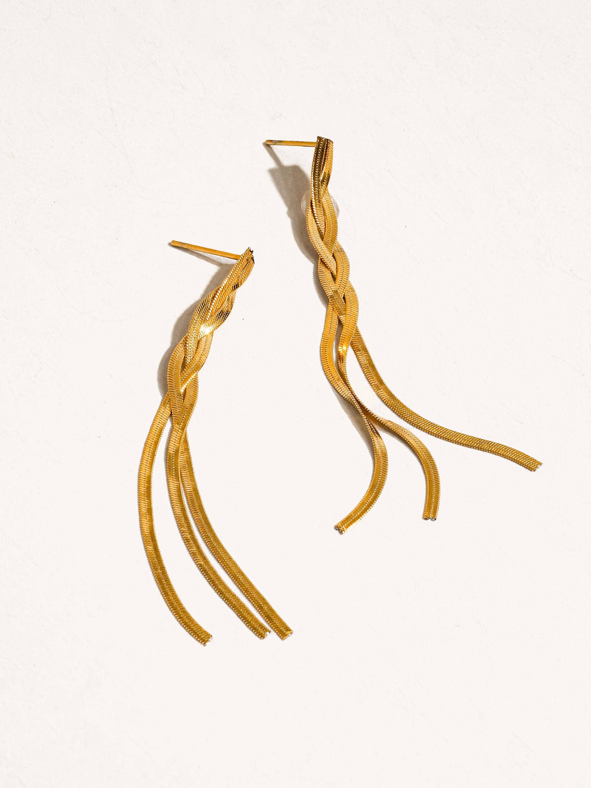 Flânerie by MAIQ - Zed 18K Gold Non-Tarnish Braided Tassel Earring