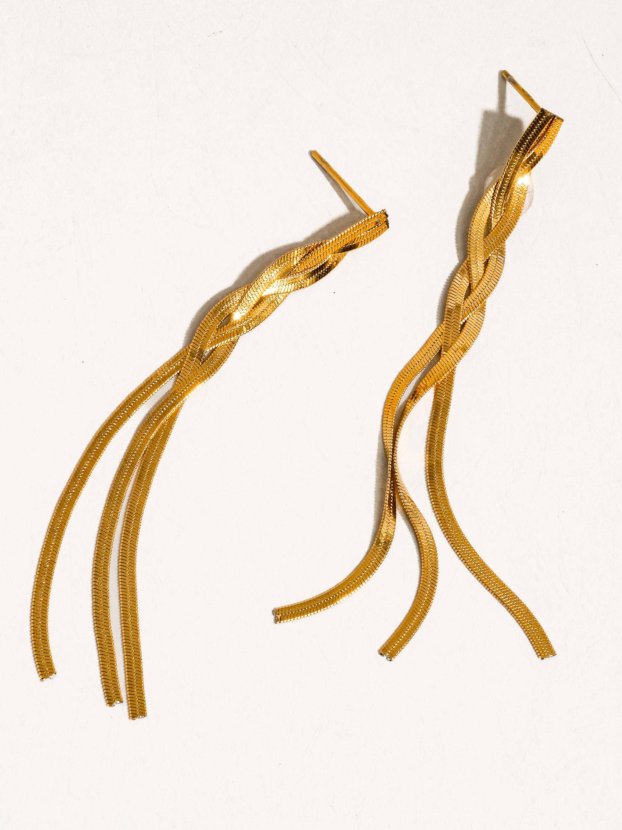Flânerie by MAIQ - Zed 18K Gold Non-Tarnish Braided Tassel Earring