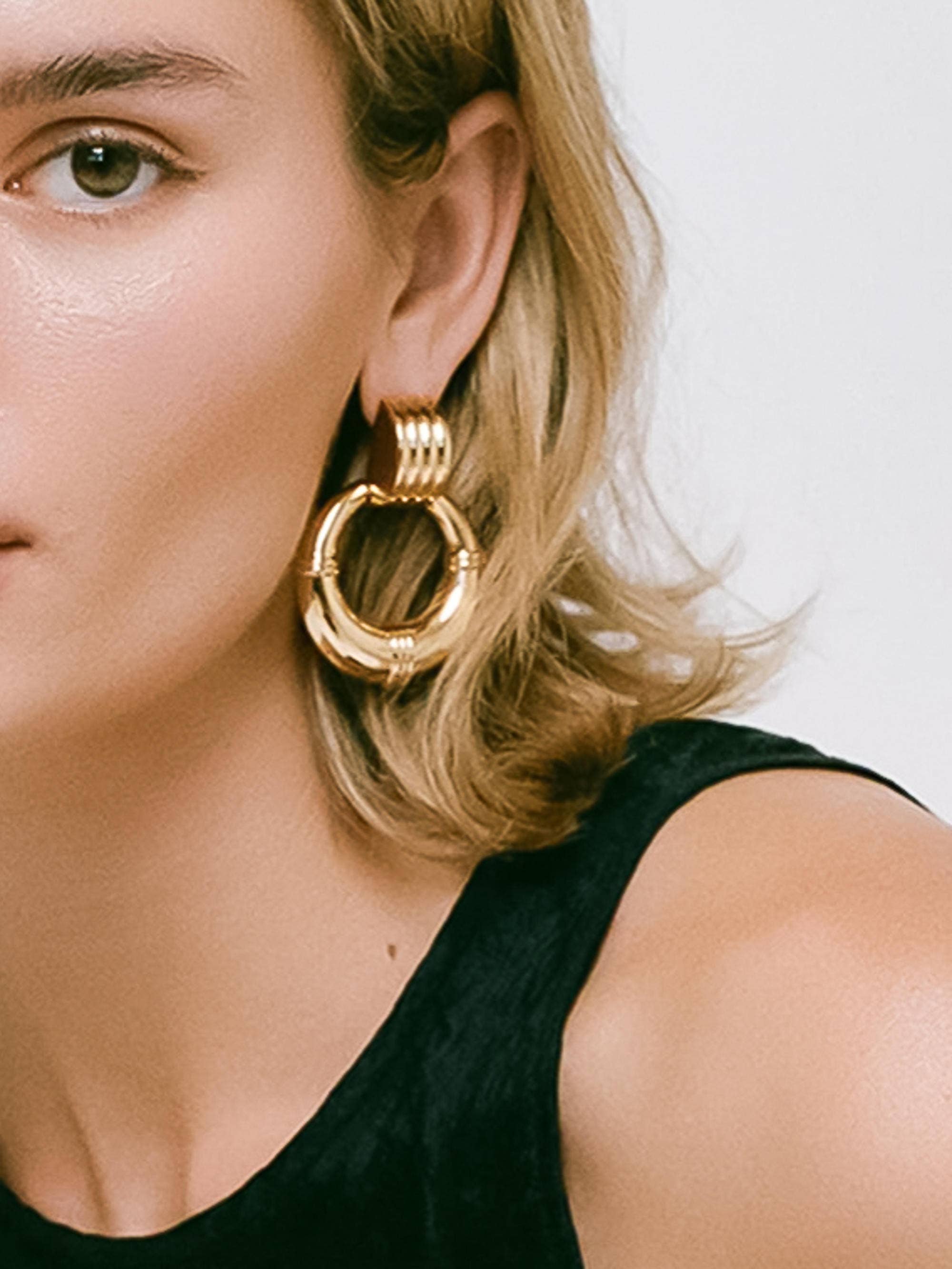 Siya Statement Hoop Earring