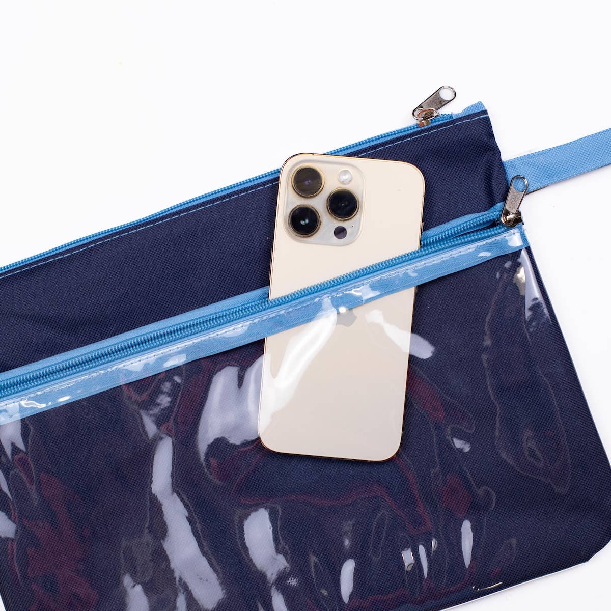 San Blas Stripe Wet/Dry Bag Navy/Palace 12x9