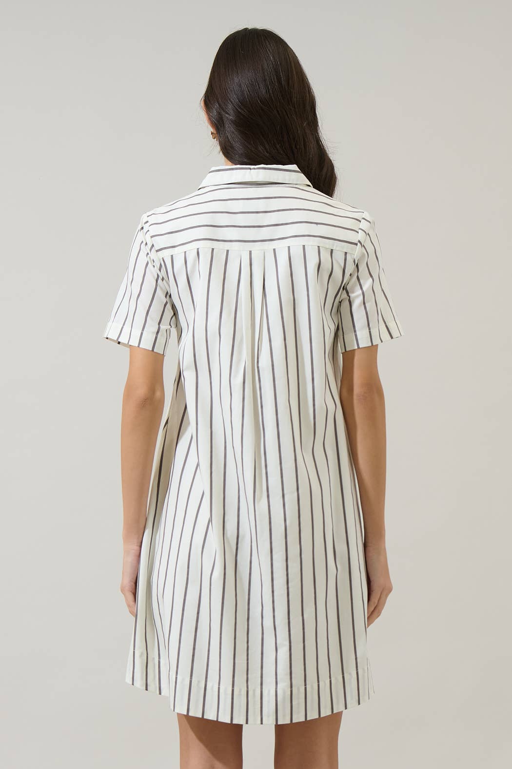 Sugarlips - Kamara Striped Ivina Collared Mini Dress