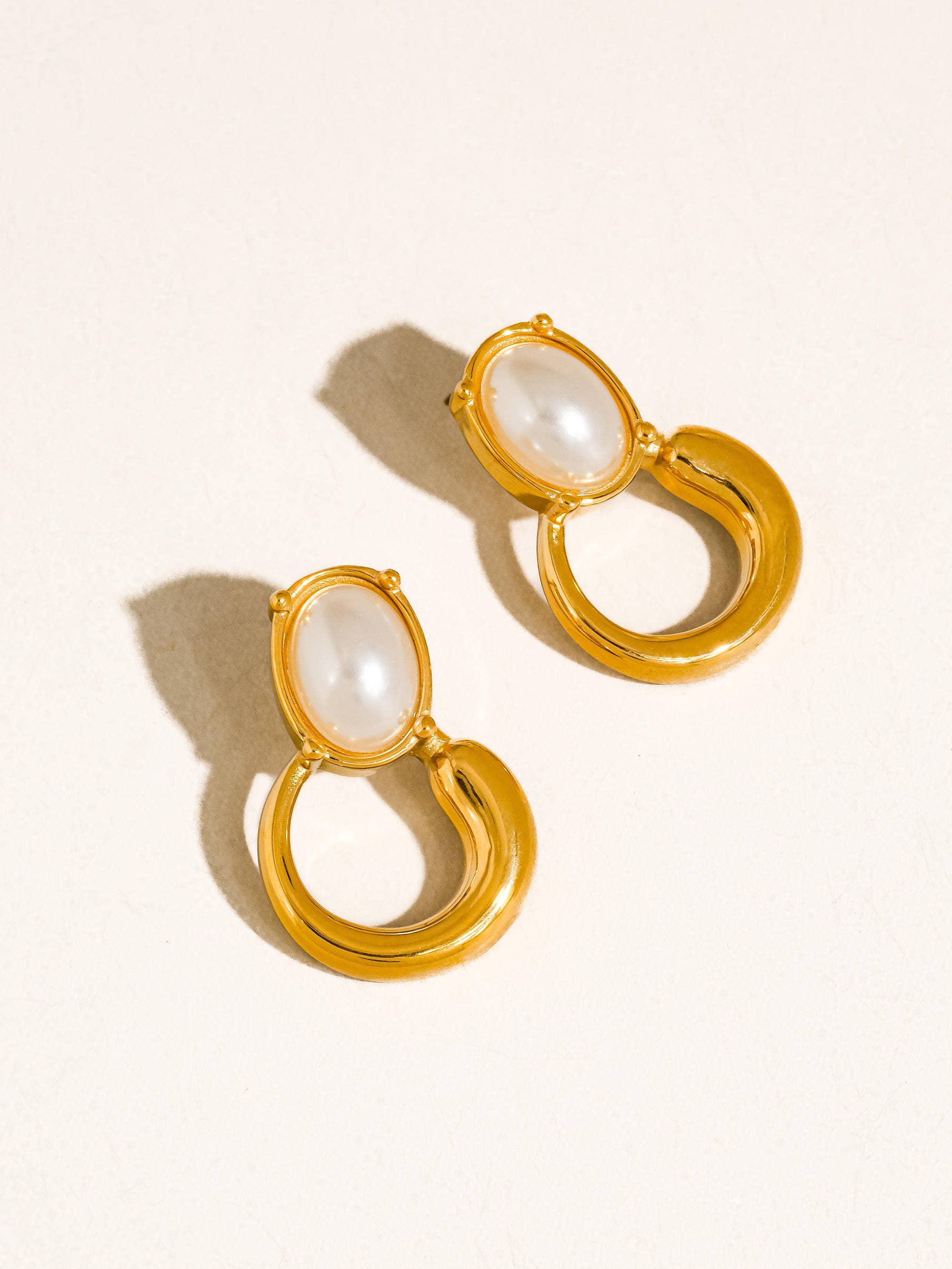 Flânerie by MAIQ - Anémone 18K Gold Non-Tarnish Pearl Drop Earrings