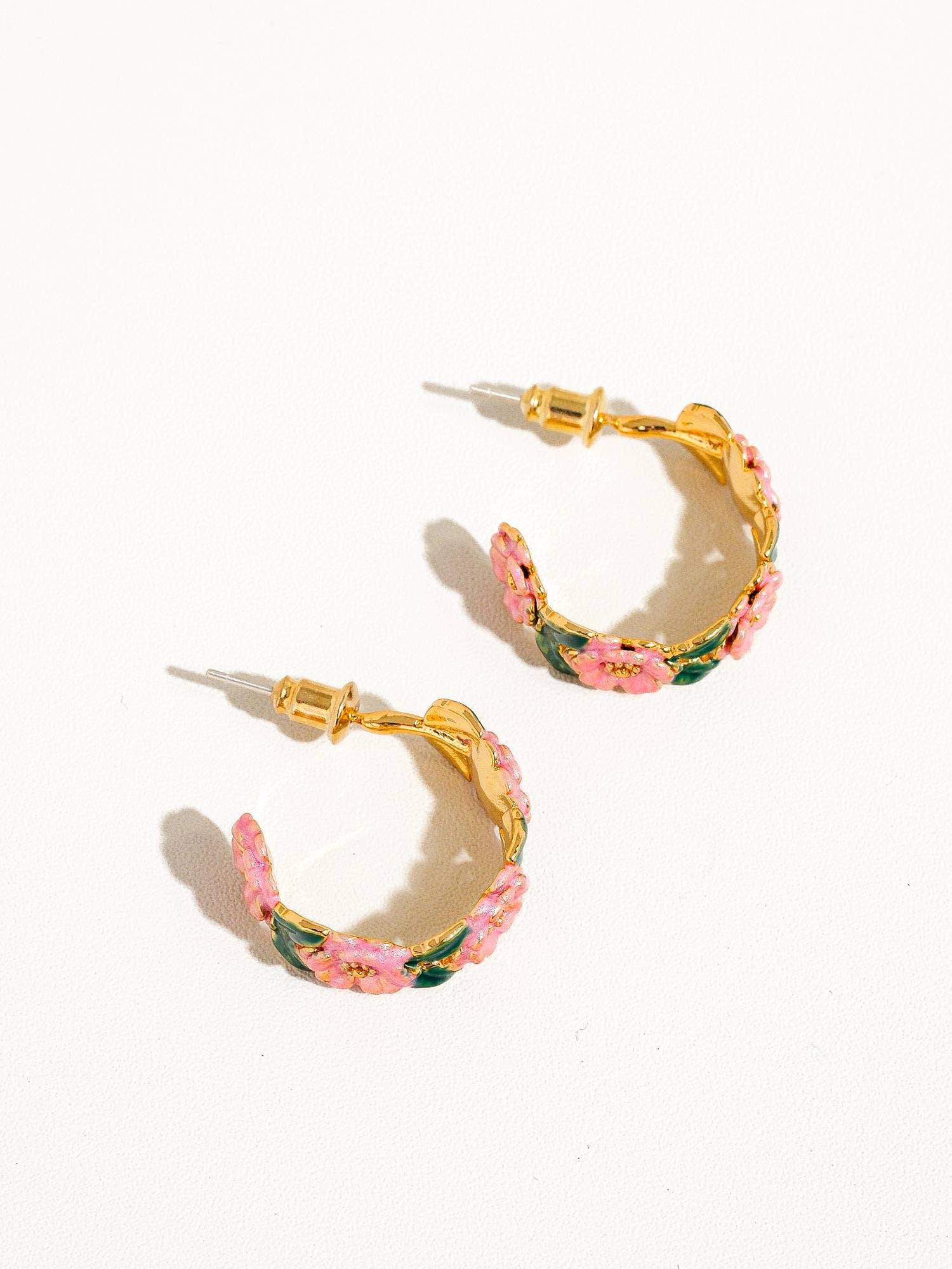 Flânerie by MAIQ - Jocelyn 18K Gold-Plated Floral C-Hoop Earring