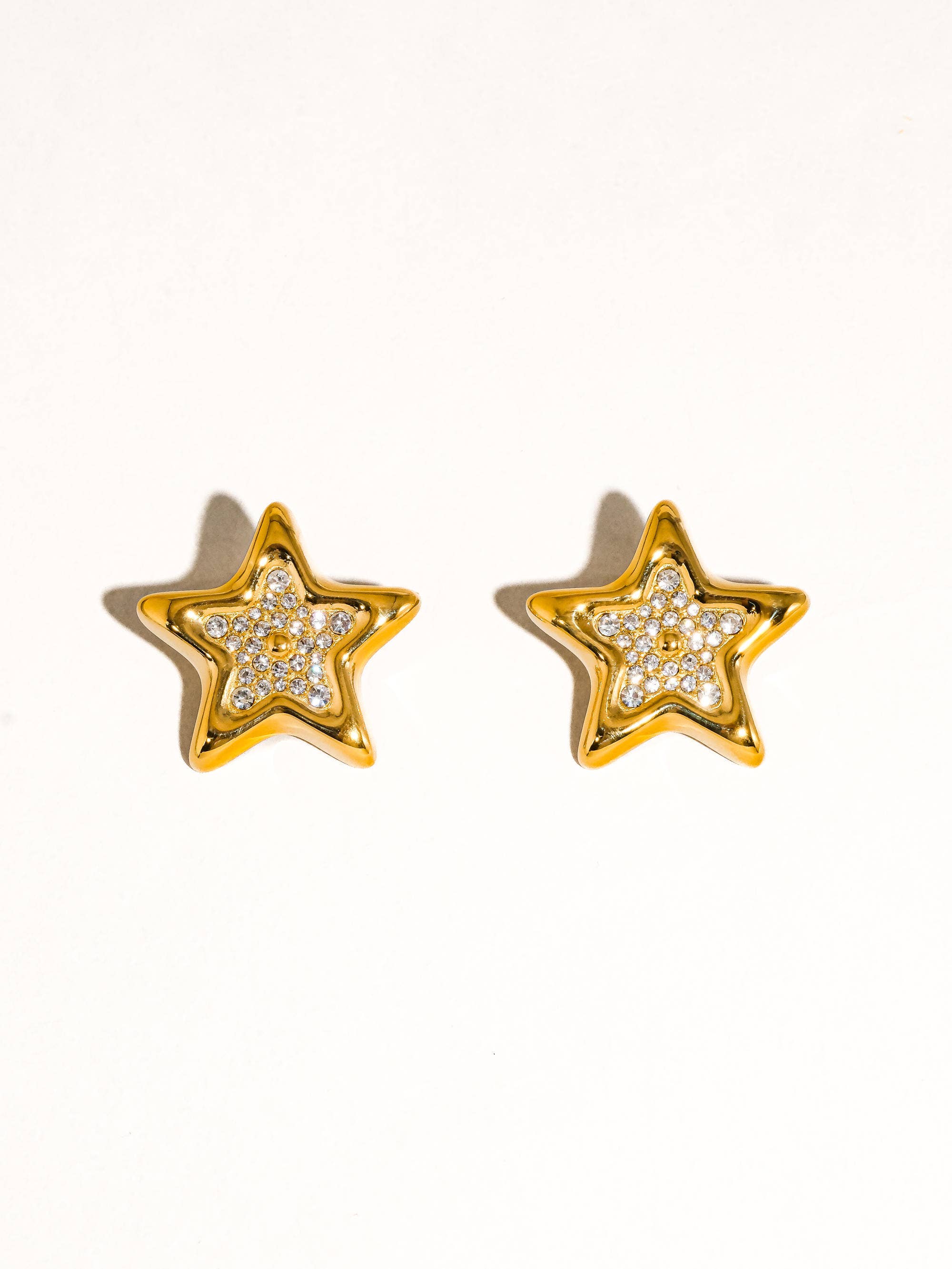 Flânerie by MAIQ - Hammlet 18K Gold Non-Tarnish CZ Star Stud