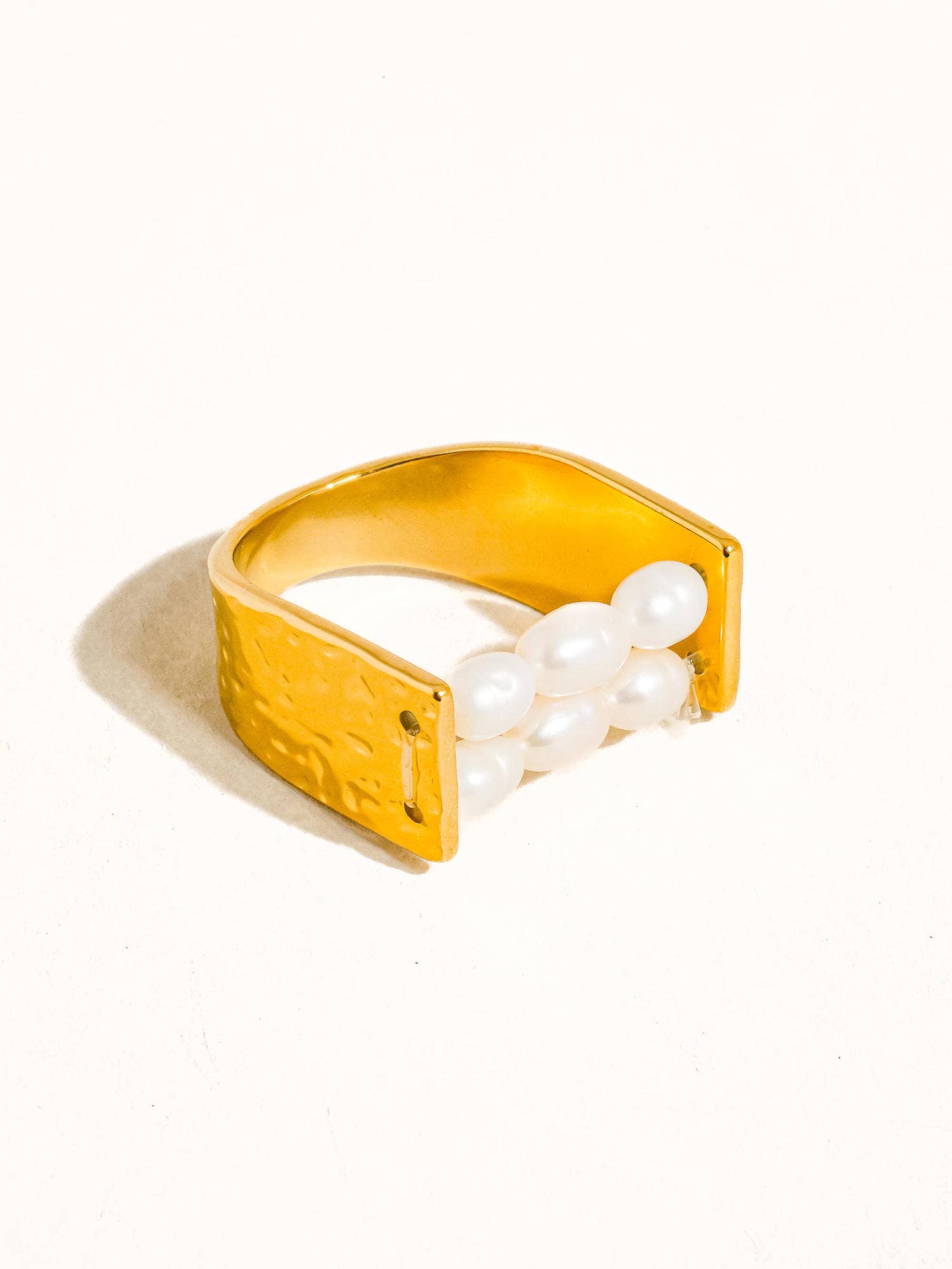 Flânerie by MAIQ - Romane 18K Gold Non-Tarnish Beaded Pearl Ring
