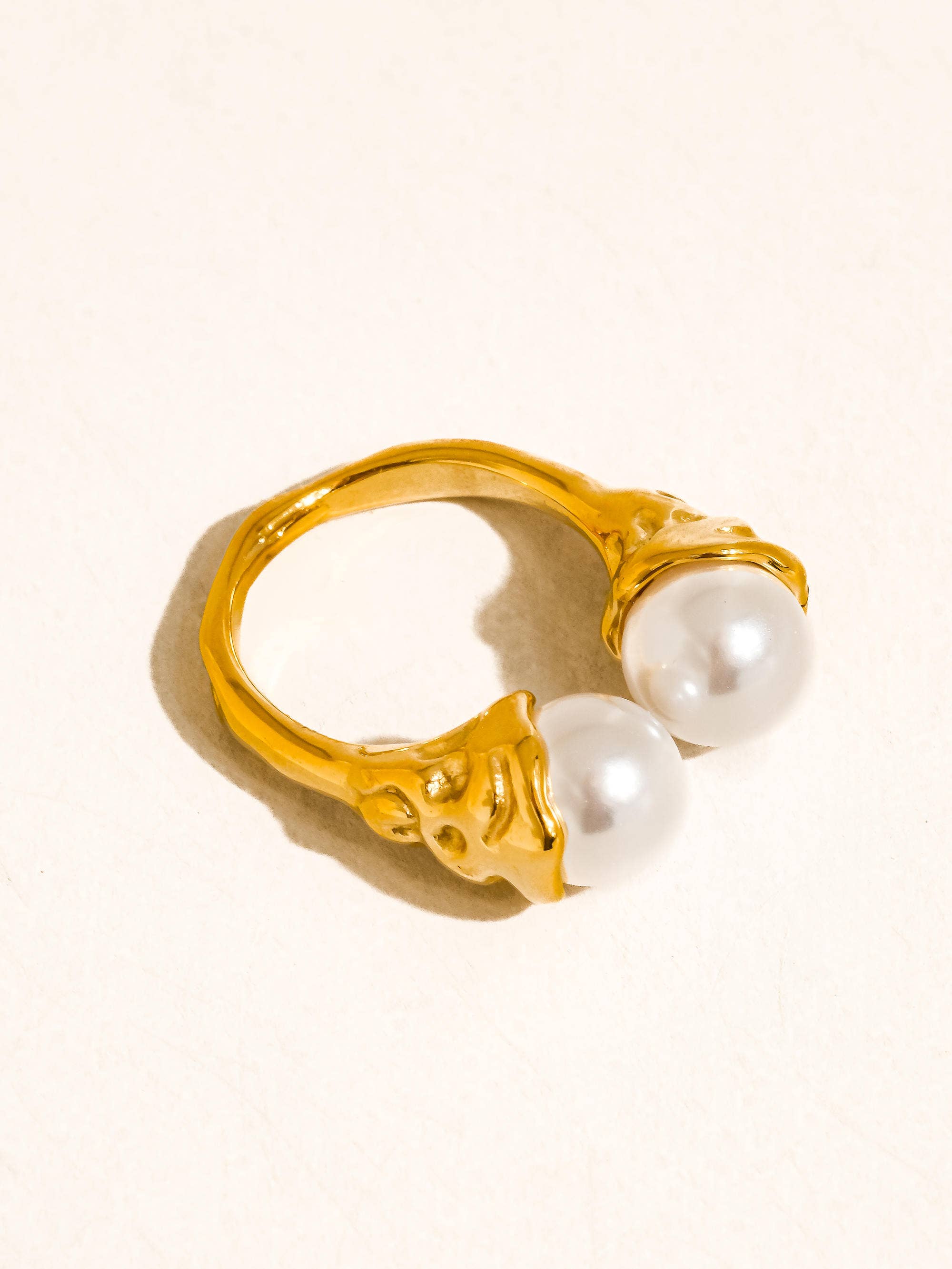Flânerie by MAIQ - Eloura 18K Gold Non-Tarnish Pearl Ring