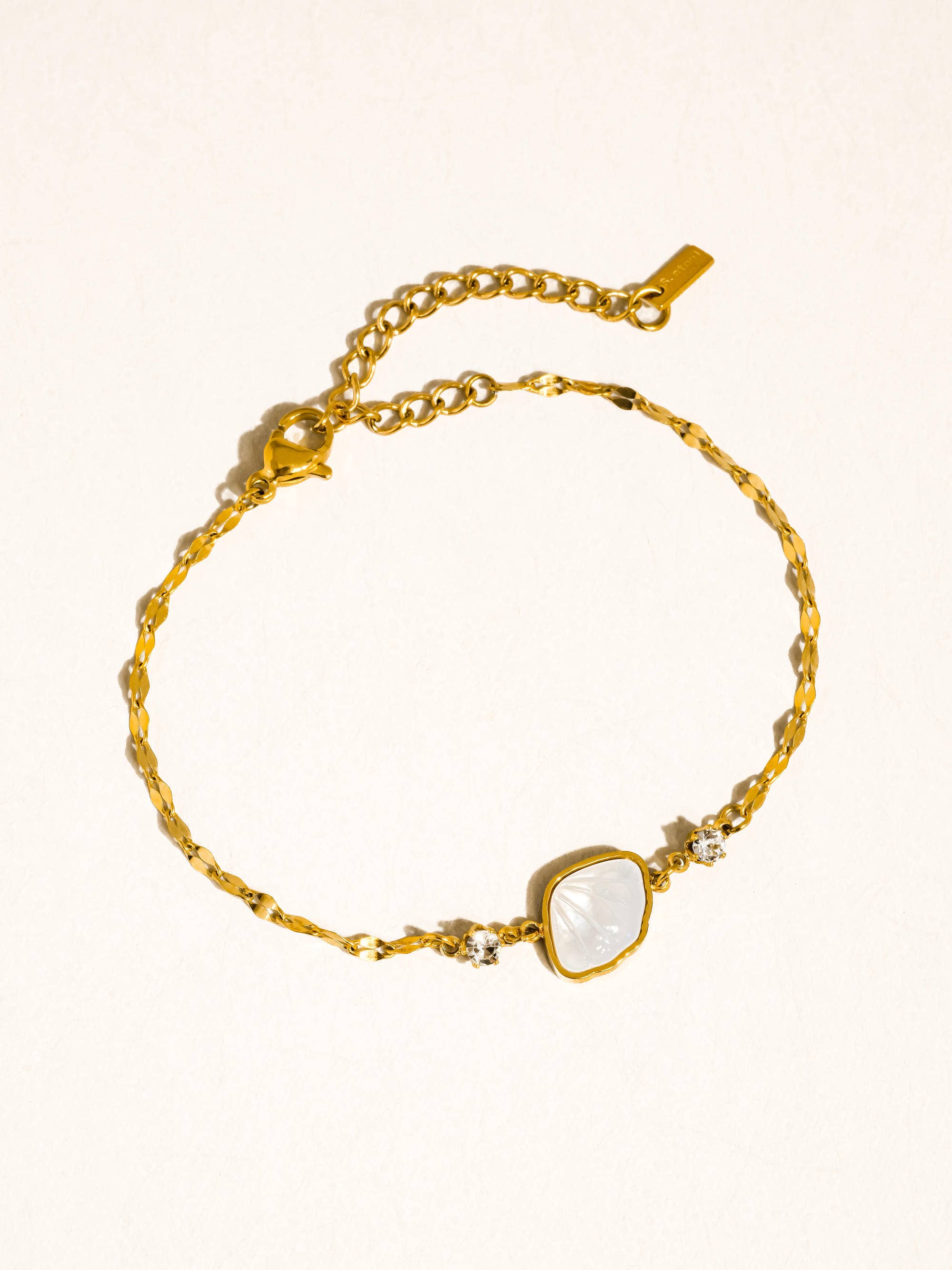 Flânerie by MAIQ - 18K Gold Non-Tarnish Pearl Chain Bracelet