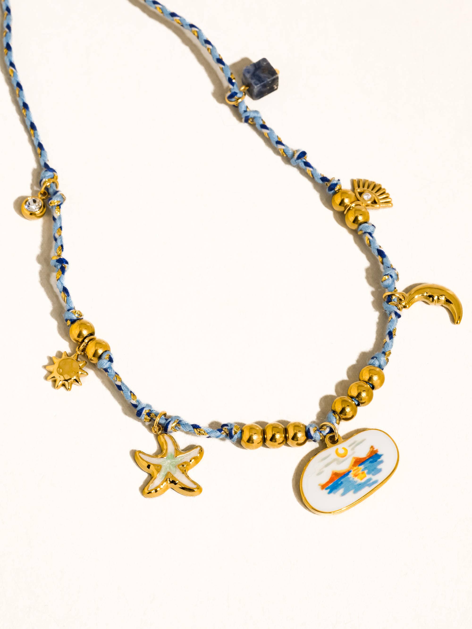Flânerie by MAIQ - Pêche 18K Gold Non-Tarnish Vintage Charm Rope Necklace