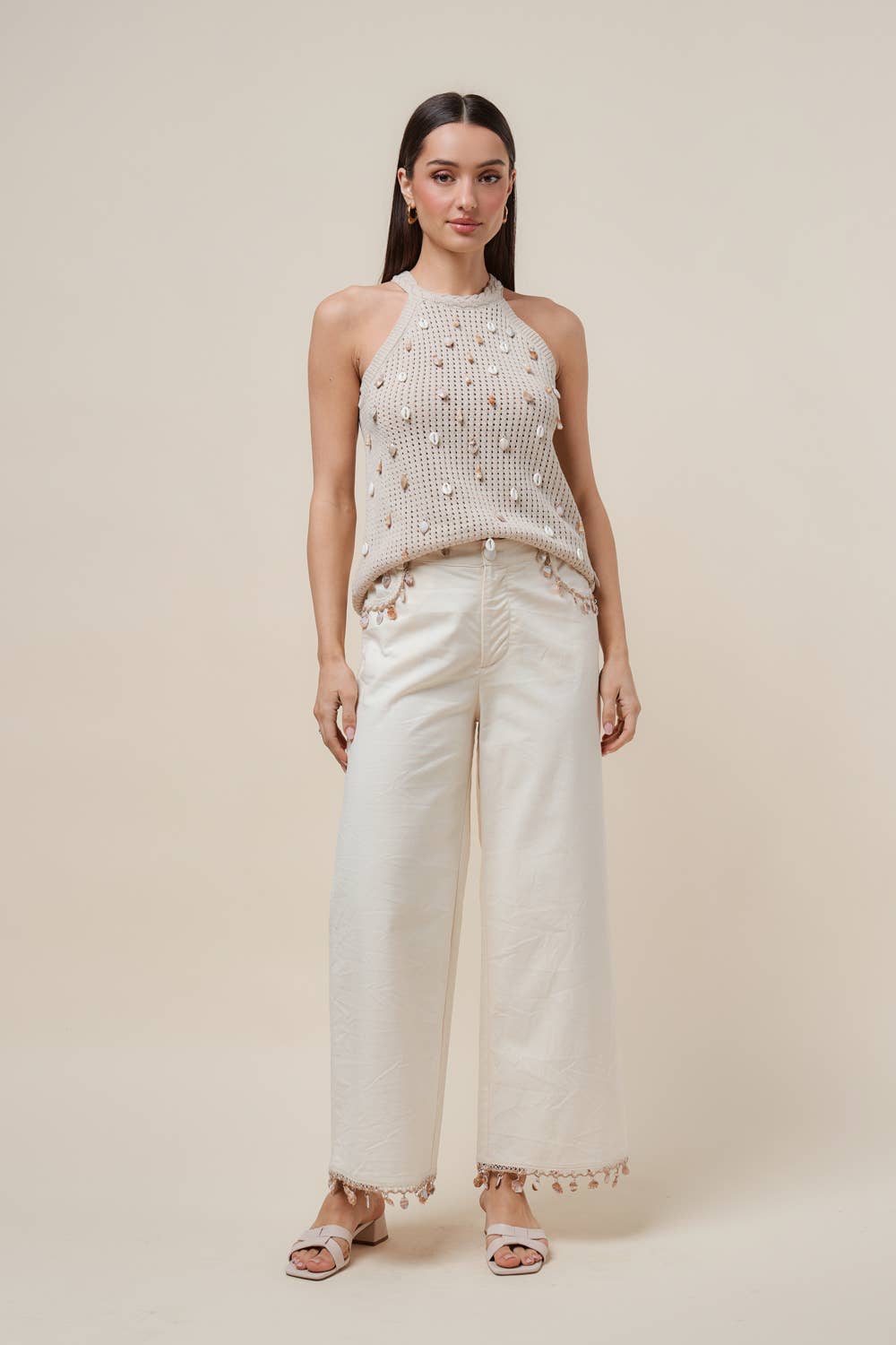 Able - AP2854 Shell embellished pants