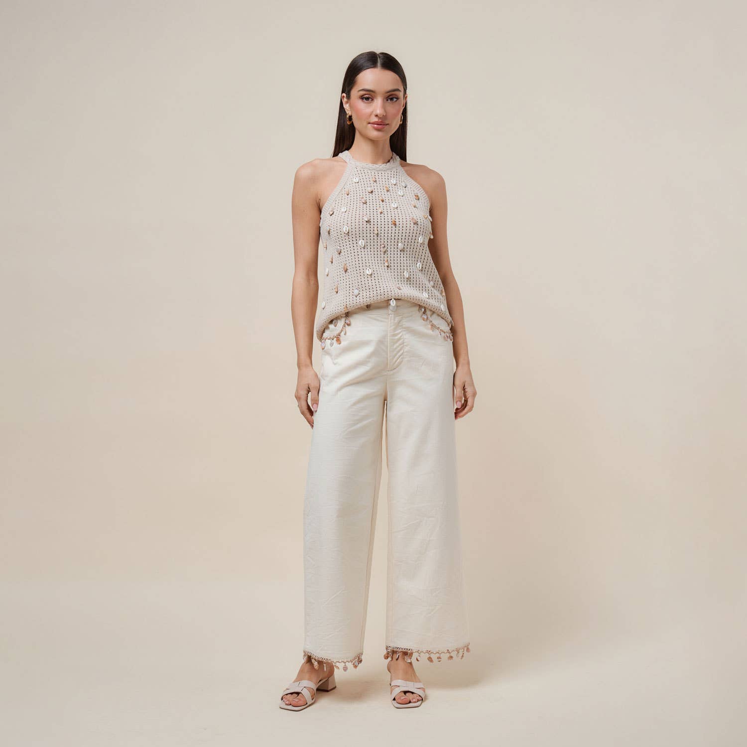 Able - AP2854 Shell embellished pants