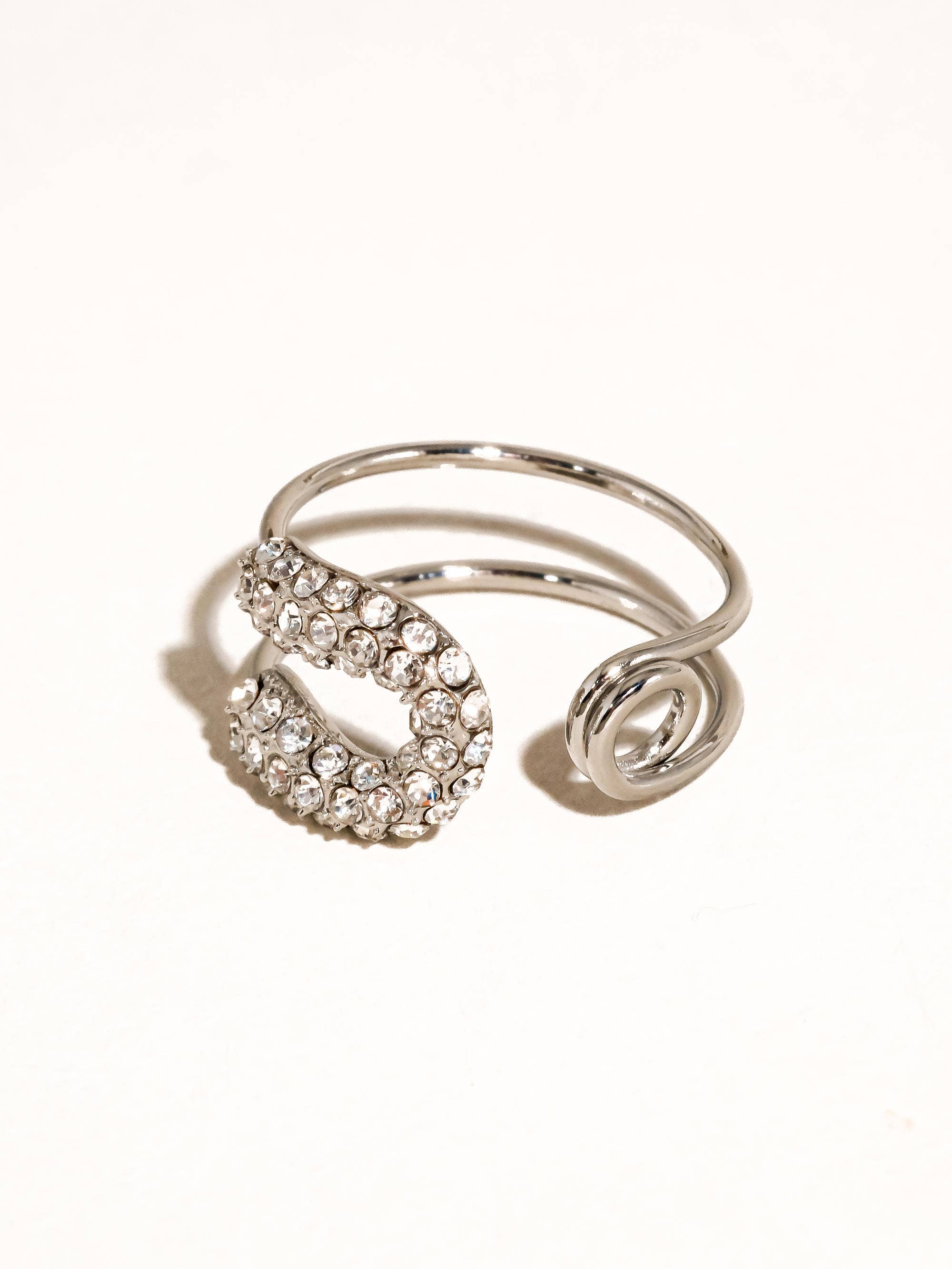 Flânerie by MAIQ - Dante 18K Gold Non-Tarnish Rhinstone Glam Ring