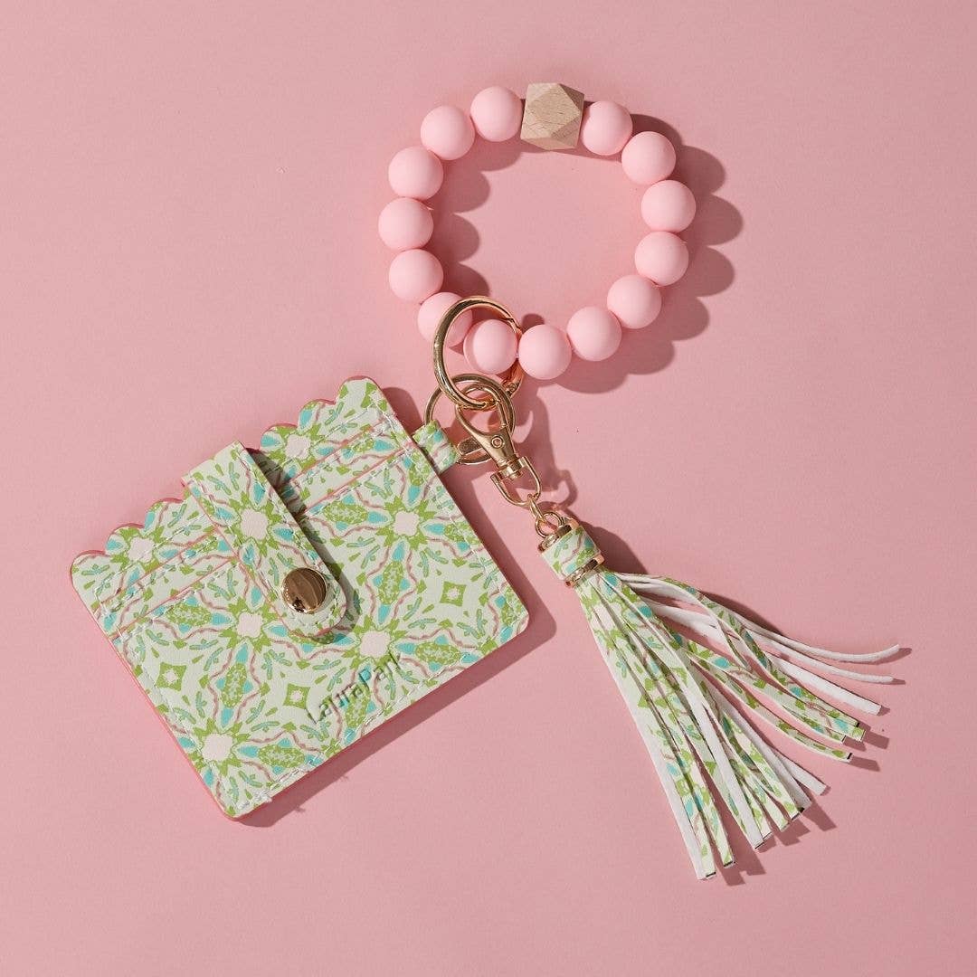Laura Park Designs - Lagos Blush Keychain Wristlet Wallet