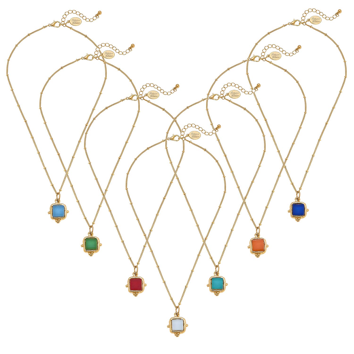 Susan Shaw - Set of 7 Charlotte Dainty Necklaces
