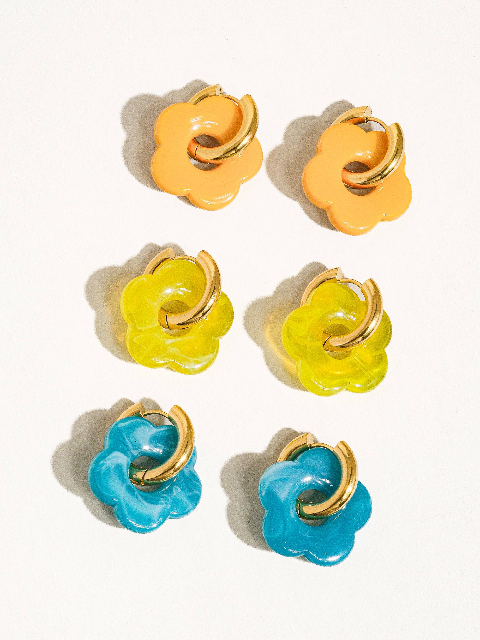 Flânerie by MAIQ - Petal 18K Gold Non-Tarnish Summer Flower Earring