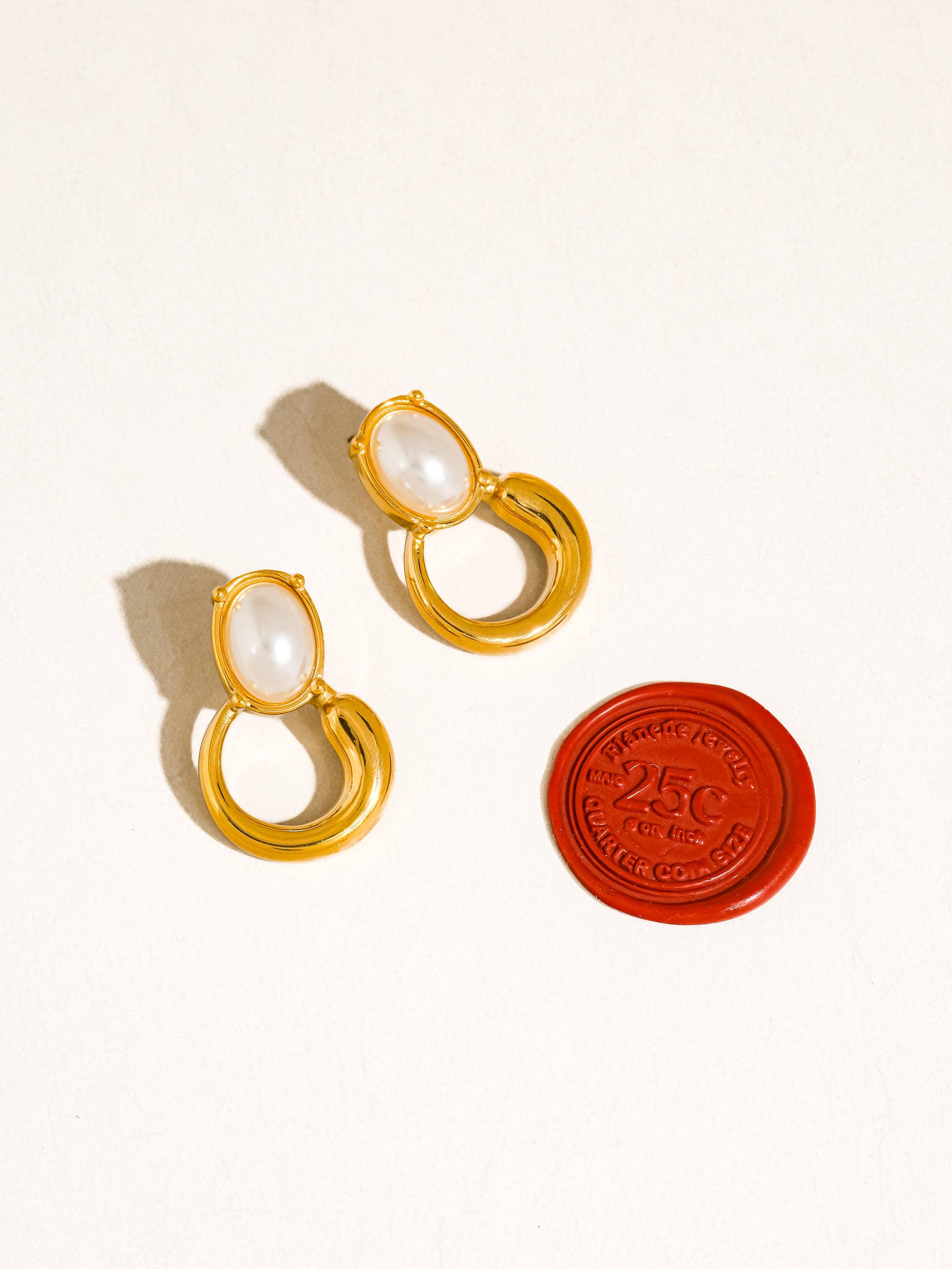 Flânerie by MAIQ - Anémone 18K Gold Non-Tarnish Pearl Drop Earrings