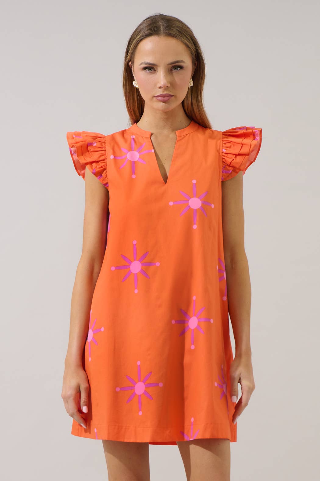 Sugarlips - Karani Starburst Evalyn Ruffle Mini Dress