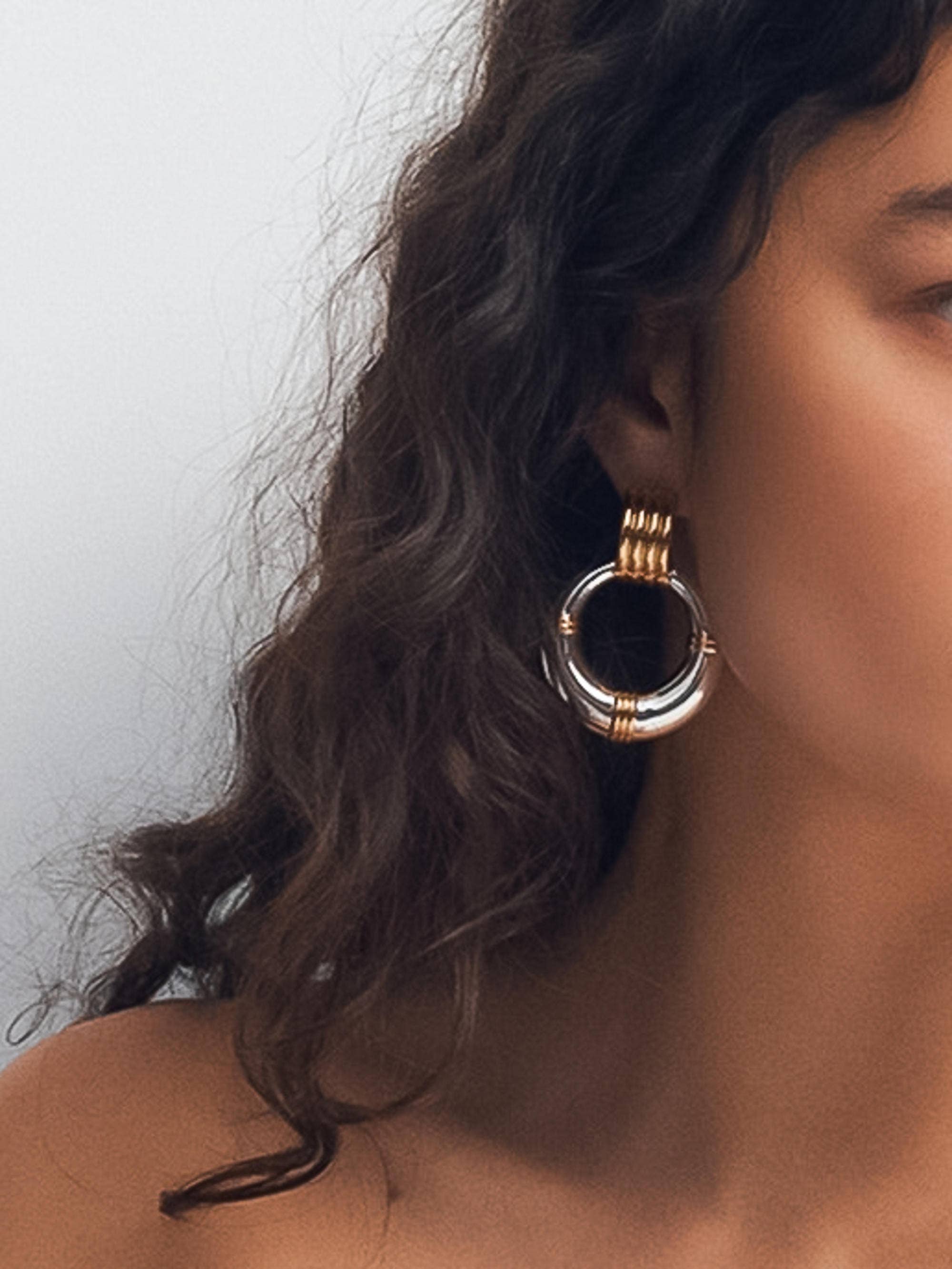 Siya Statement Hoop Earring