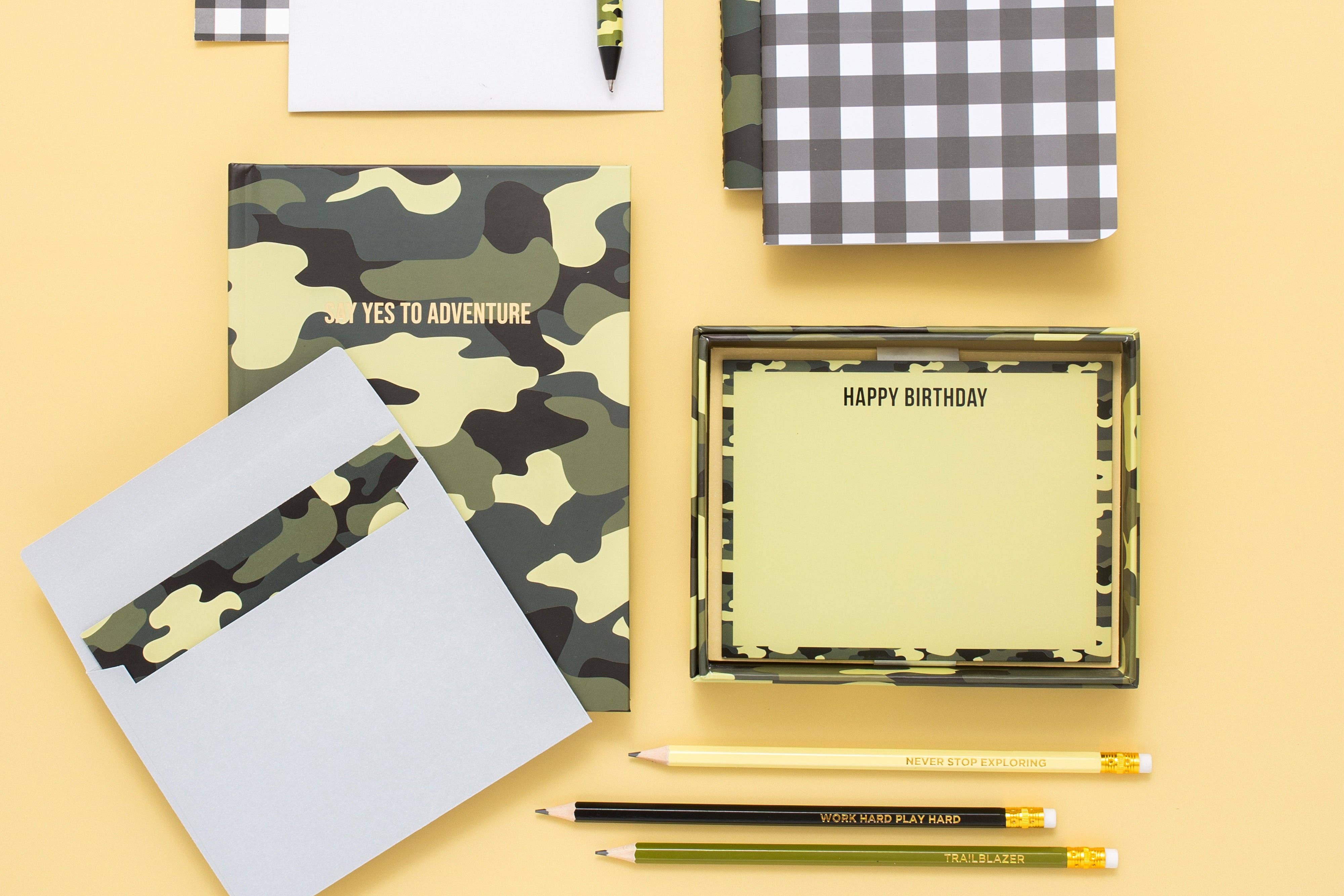 Camo Pencil Set - Motivational- 5 Piece Set