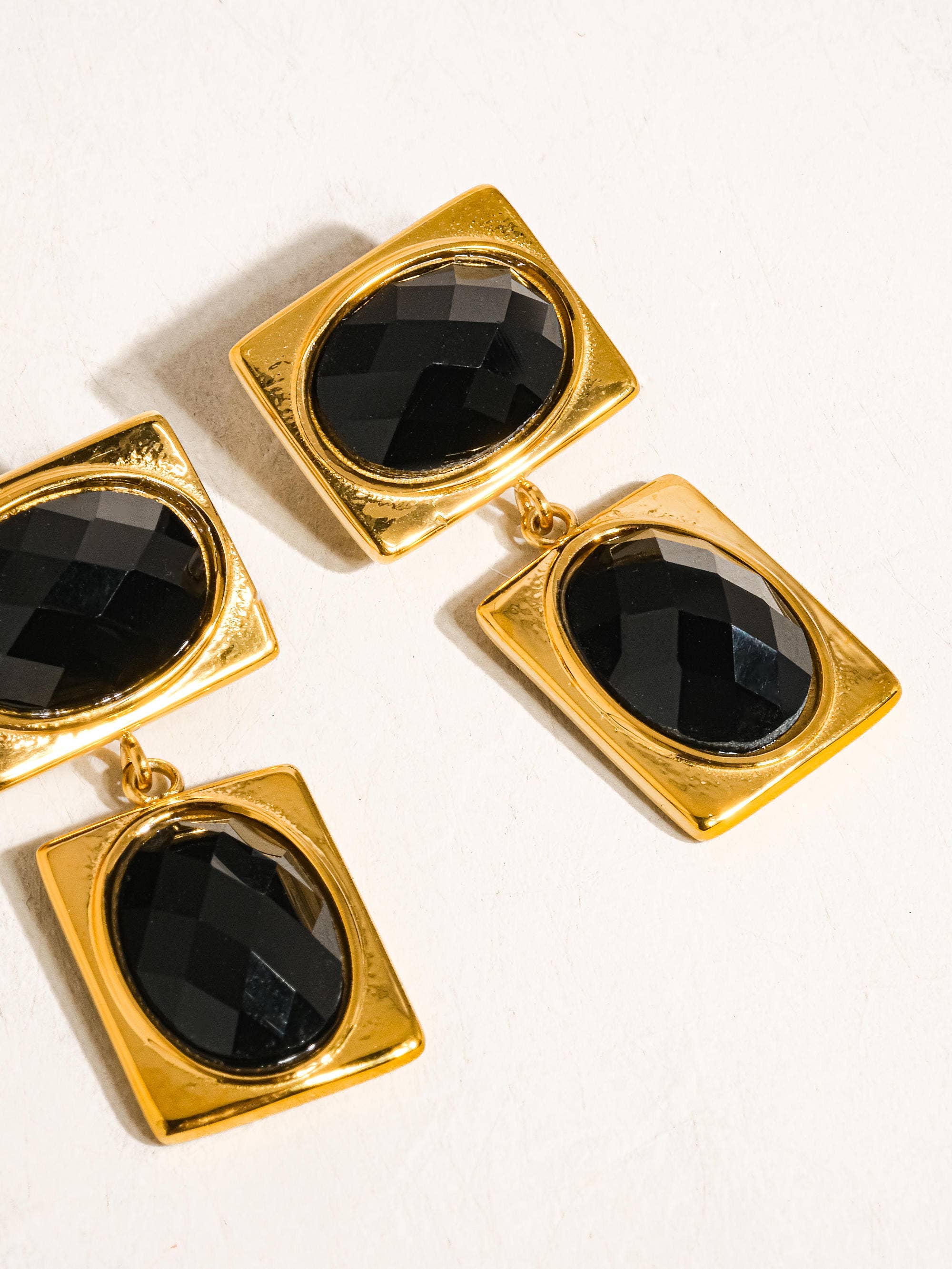 Chance Square Stone Earring