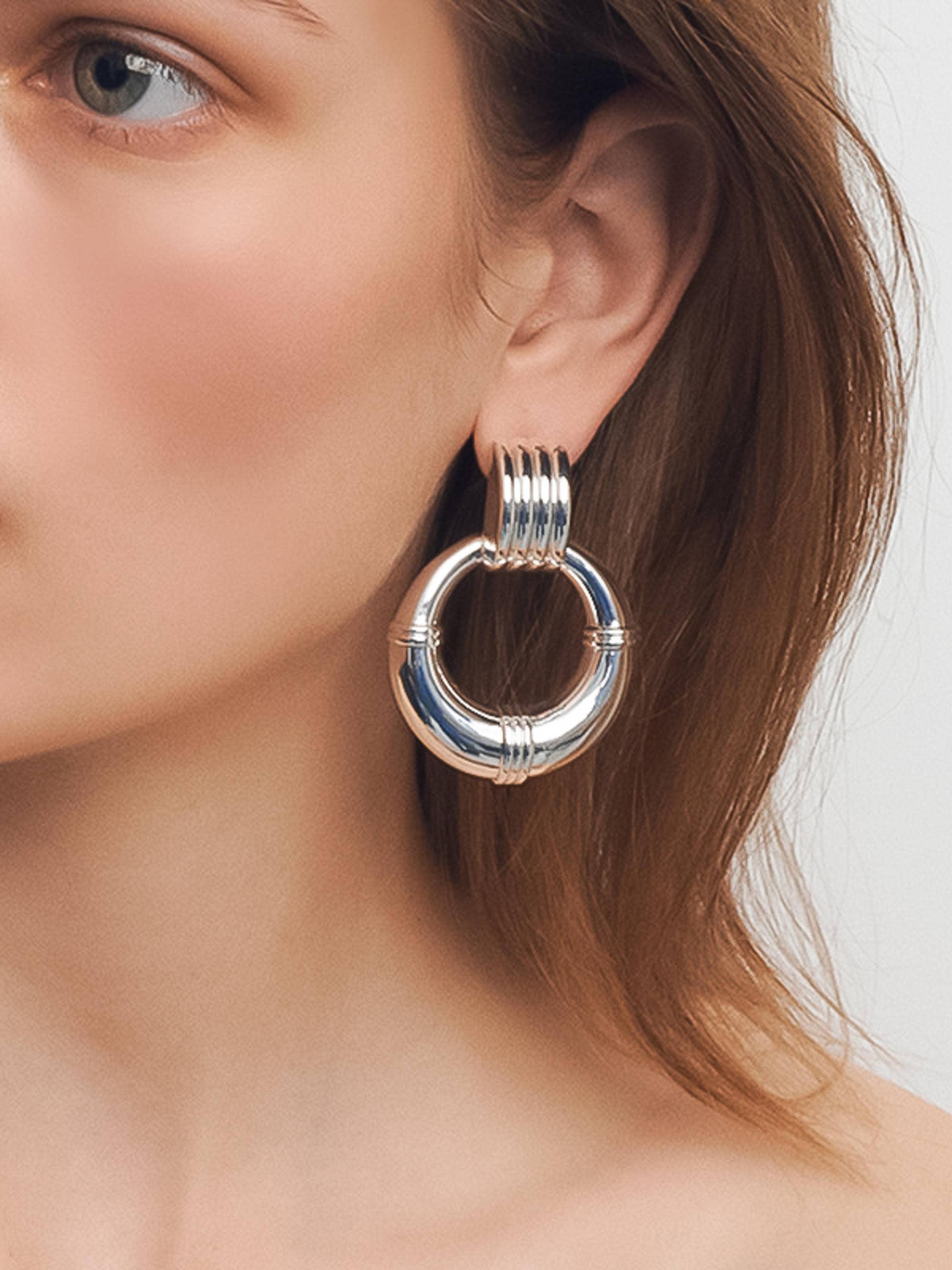 Siya Statement Hoop Earring