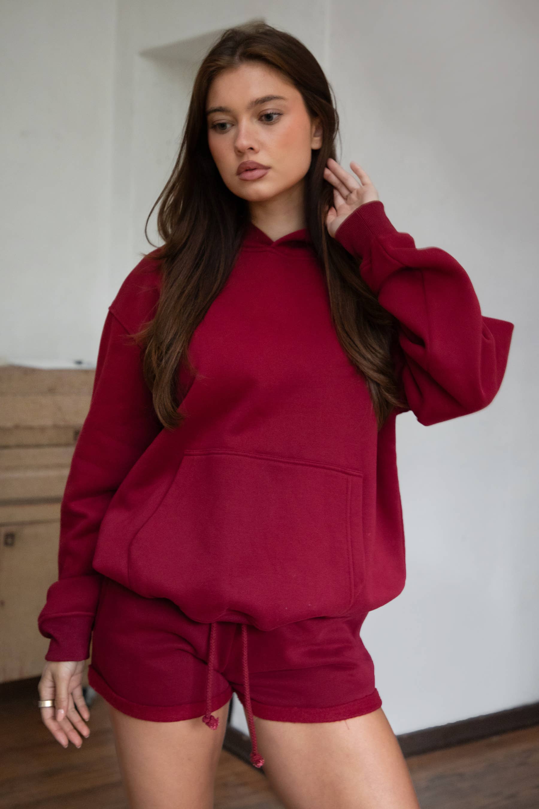 TICTOC - DAMI Cloud Fleece Classic Oversized Hoodie Kangaroo Pocket