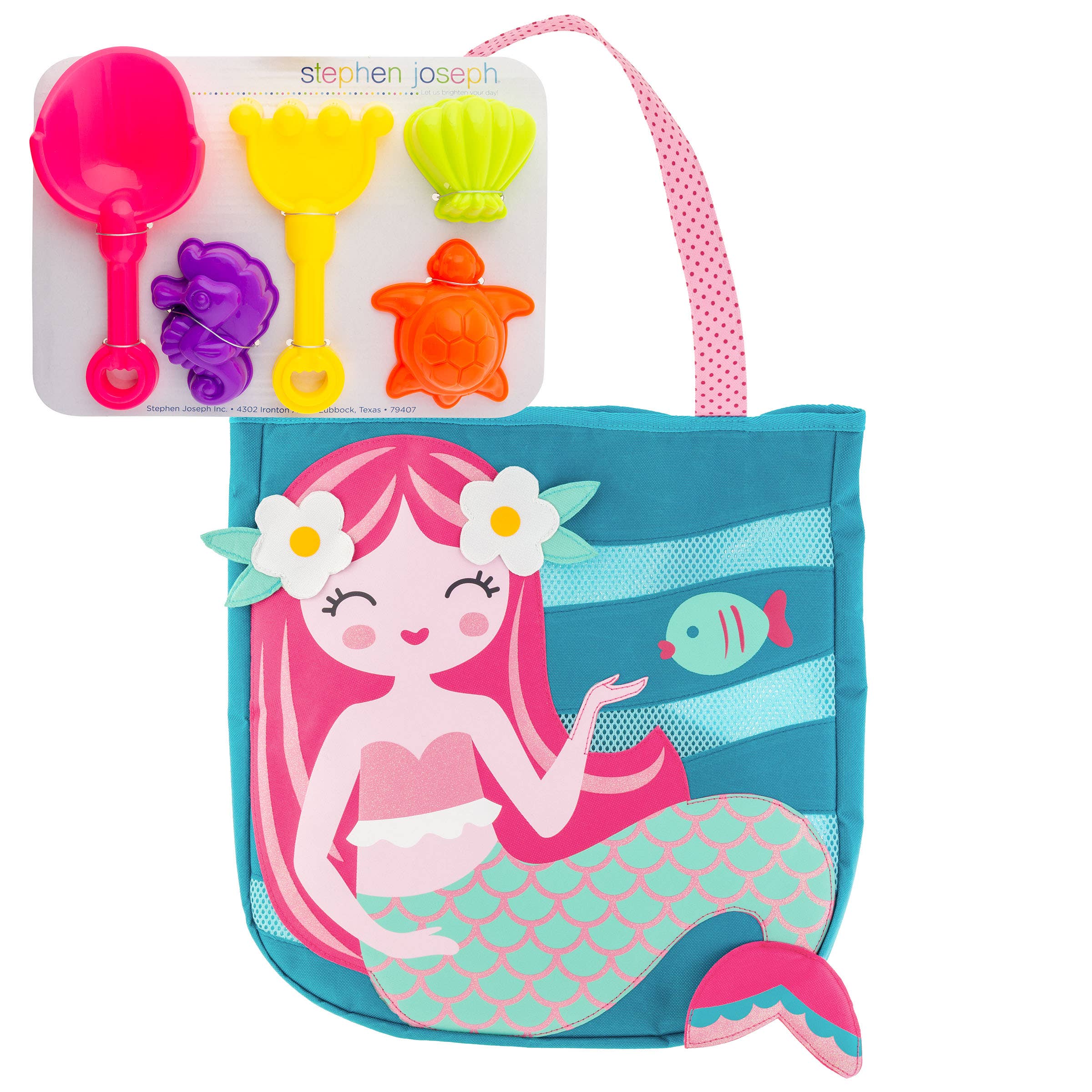 Stephen Joseph Gifts - Beach Tote with Sand Toys Play Set
