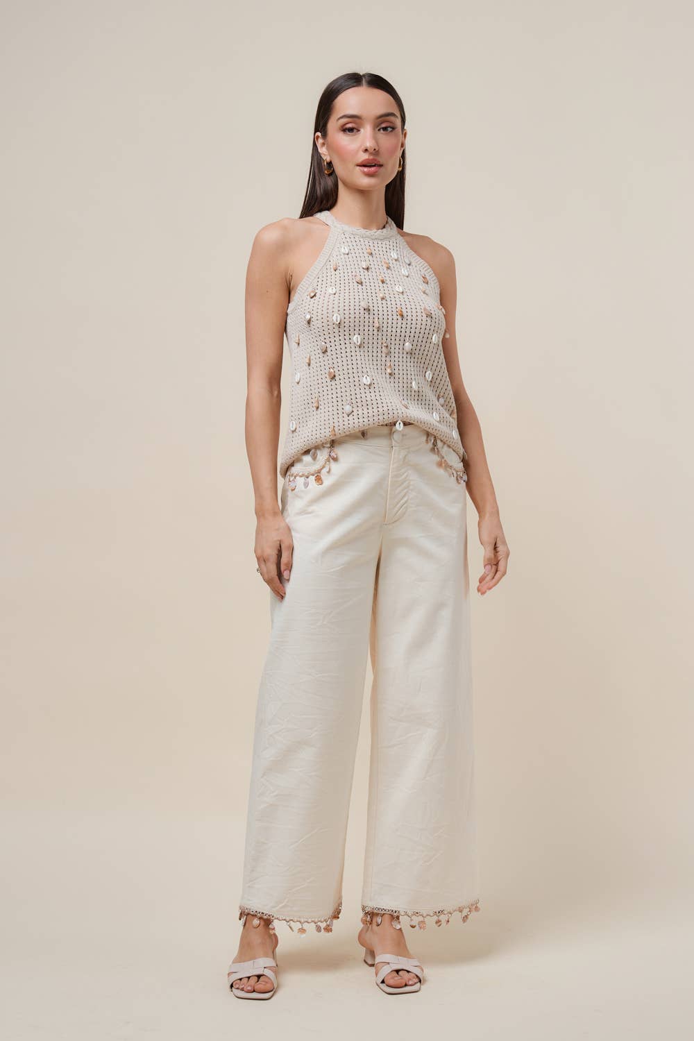 Able - AP2854 Shell embellished pants