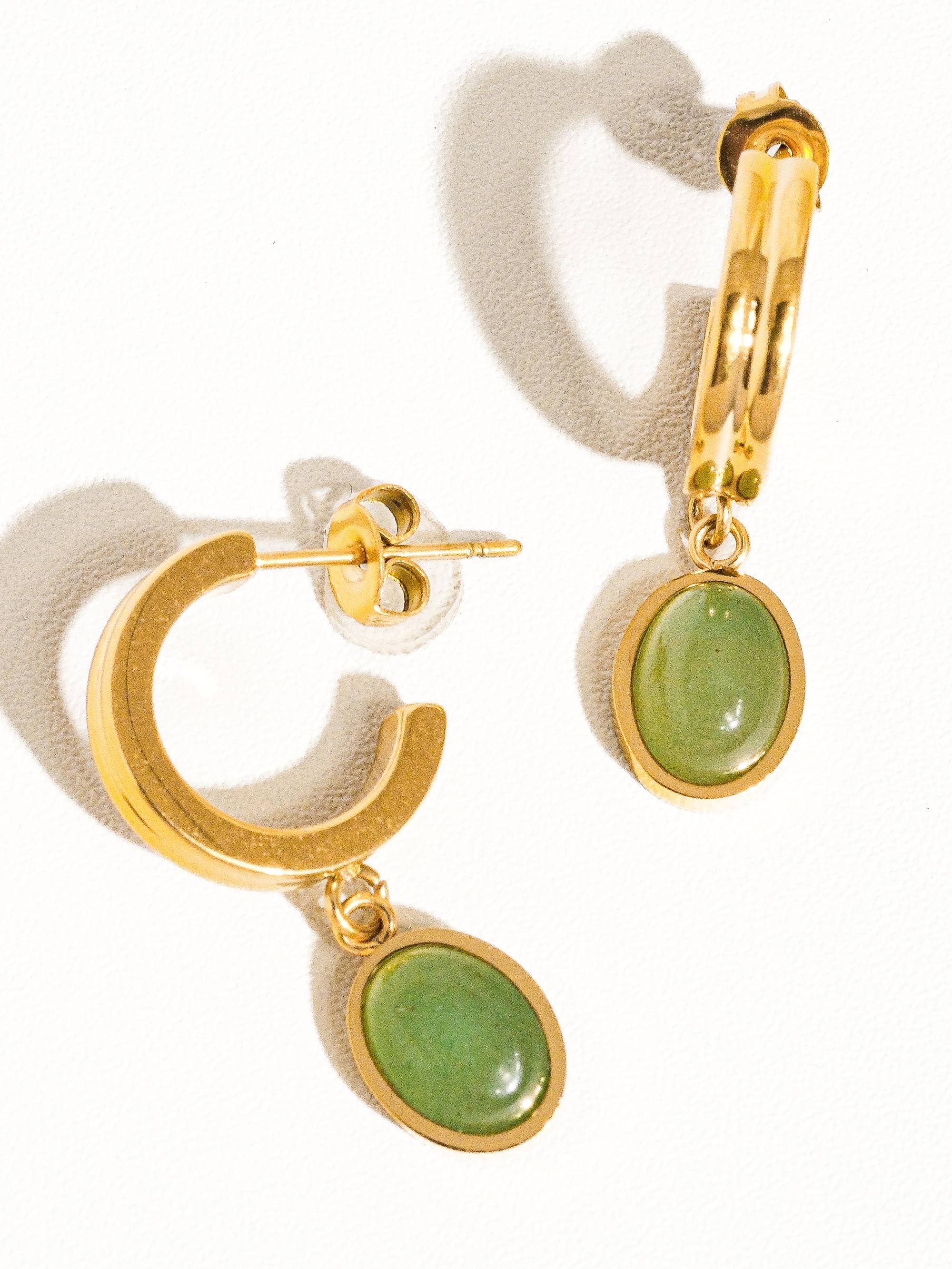 Flânerie by MAIQ - Whitnee Dainty Round Stone Dangle Earring