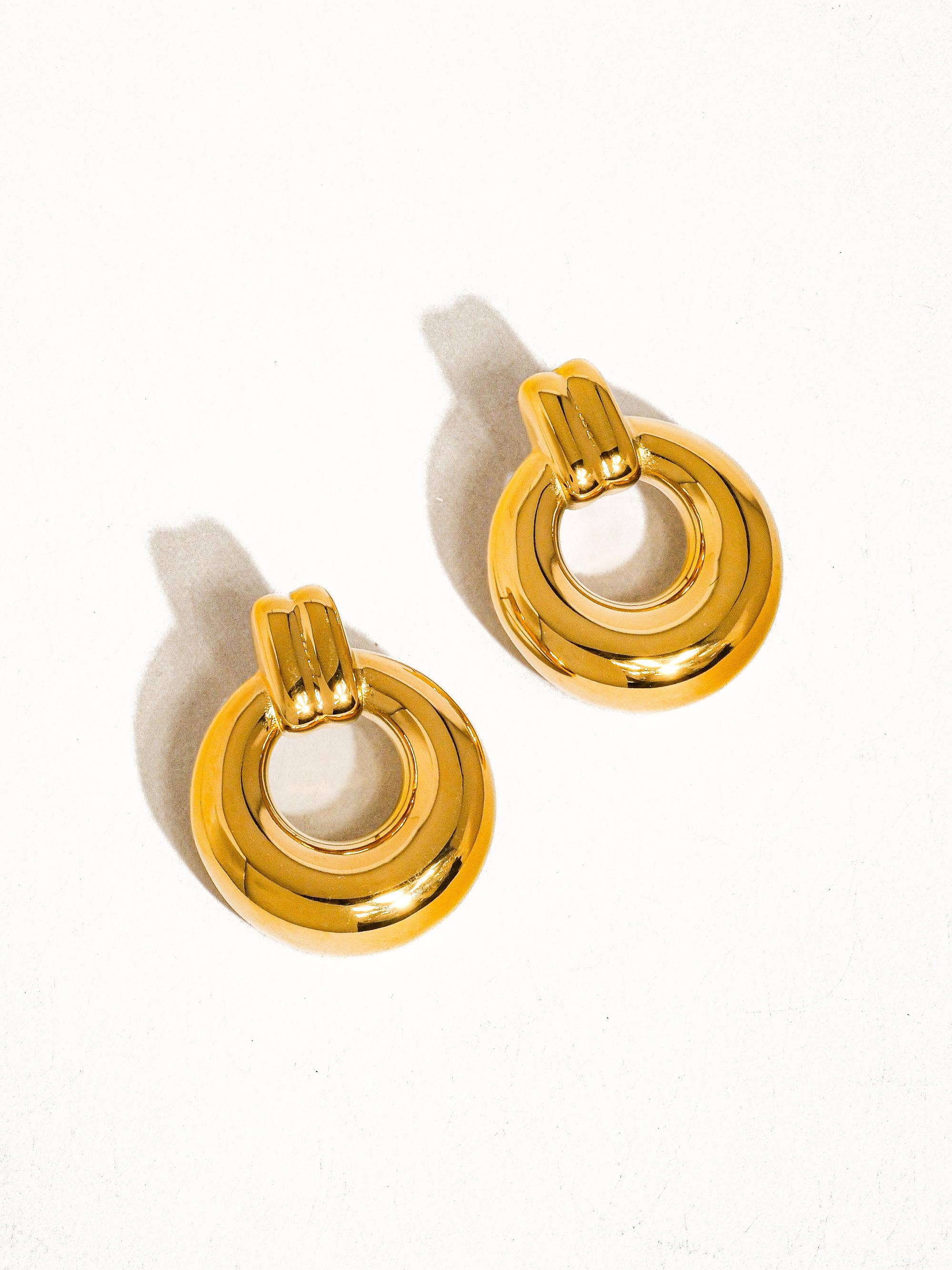Flânerie by MAIQ - Viktor 18K Gold Non-Tarnish Classic Hoop Earring