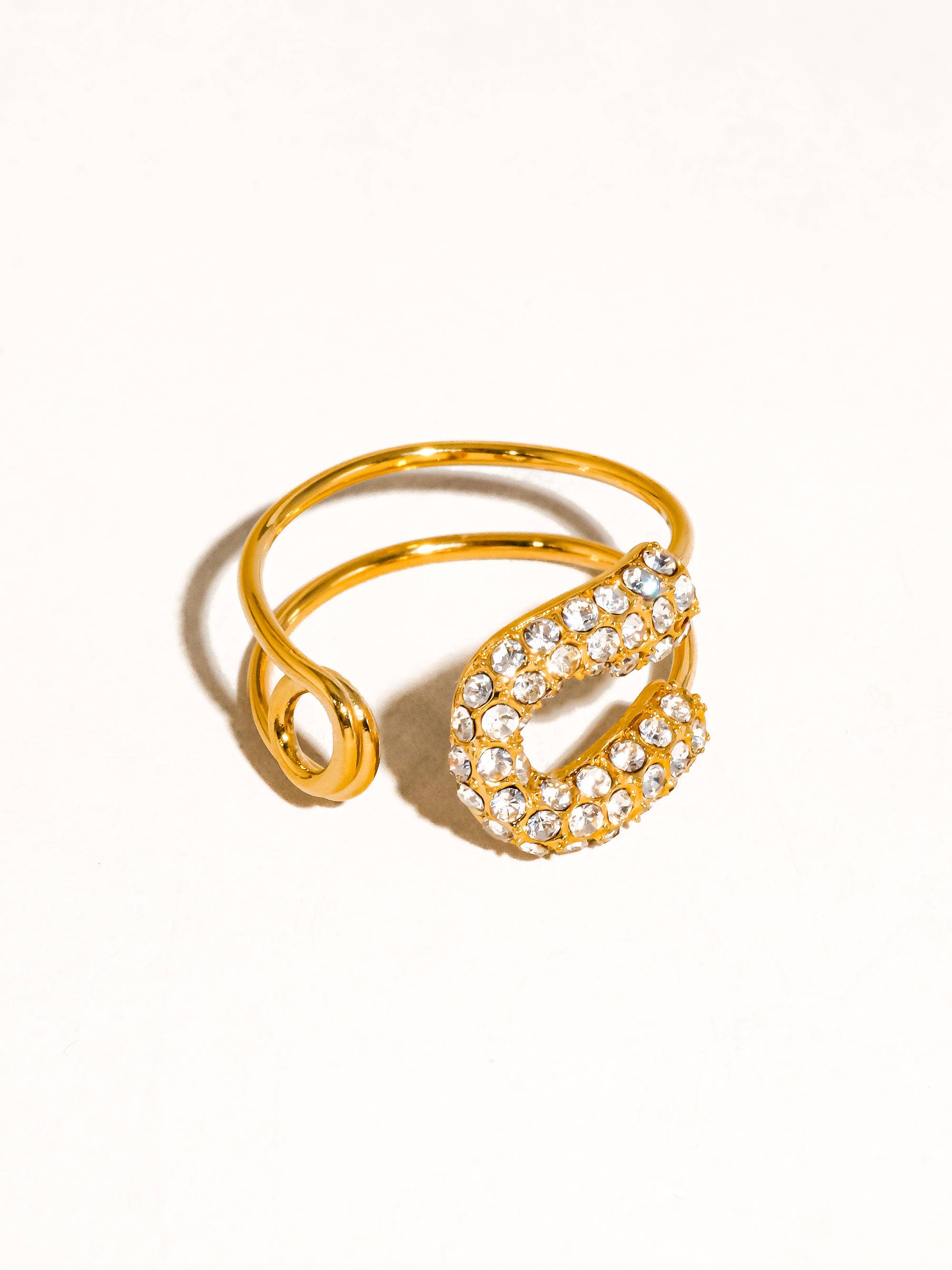Flânerie by MAIQ - Dante 18K Gold Non-Tarnish Rhinstone Glam Ring