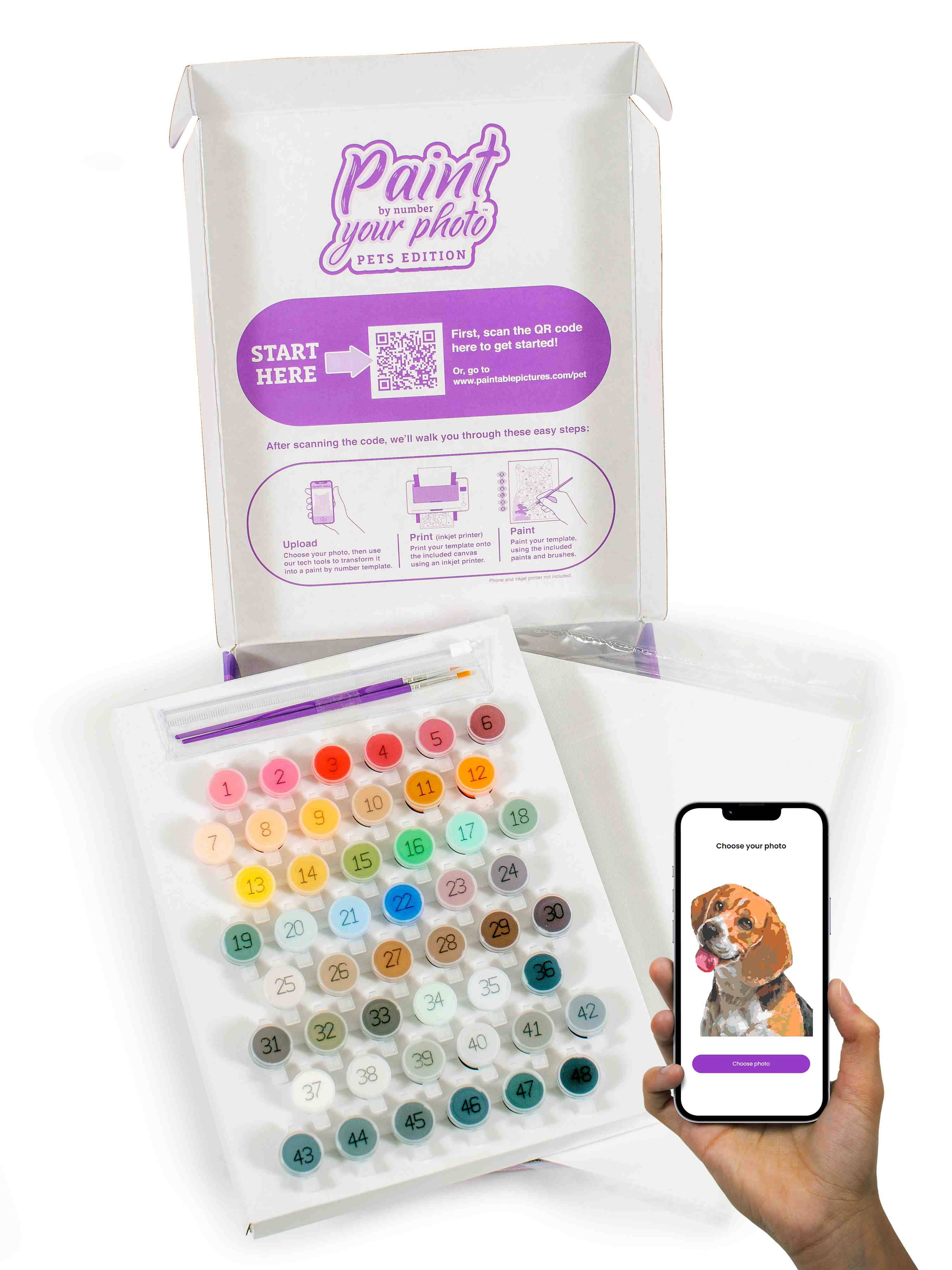 Paintable Pictures - Paint your Photo by Number | Pets Edition