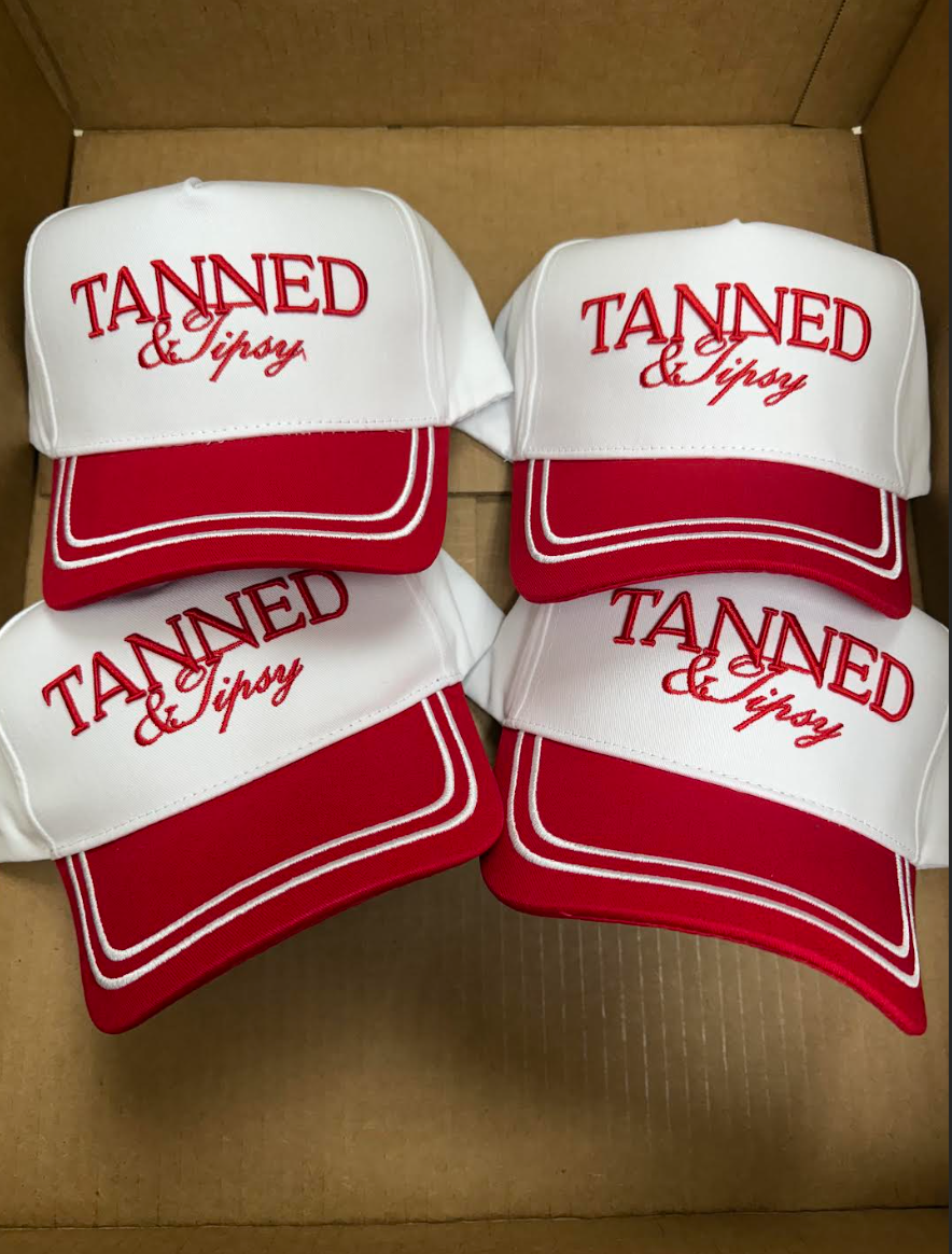 Vintage Trucker Hat - Tanned and Tipsy