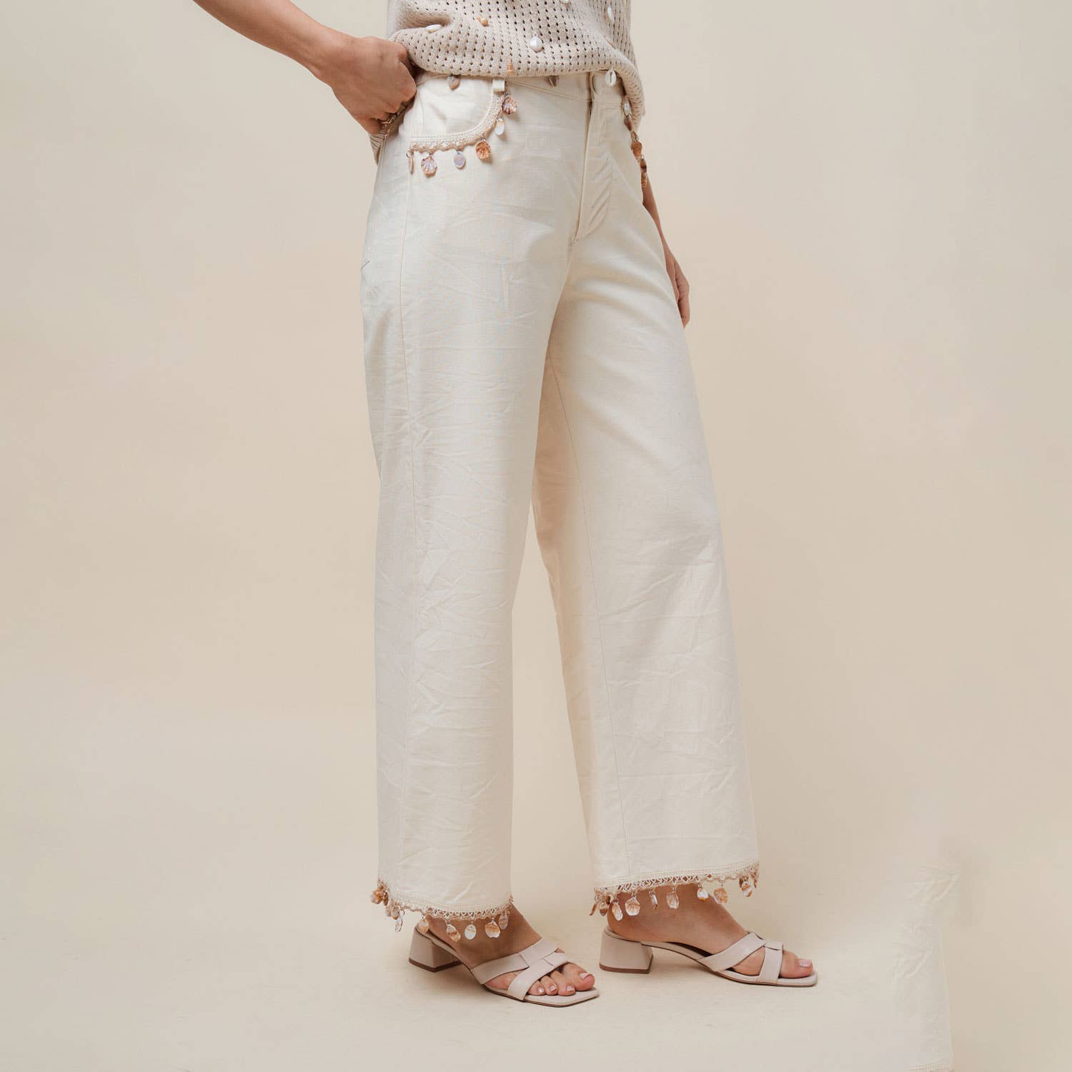 Able - AP2854 Shell embellished pants