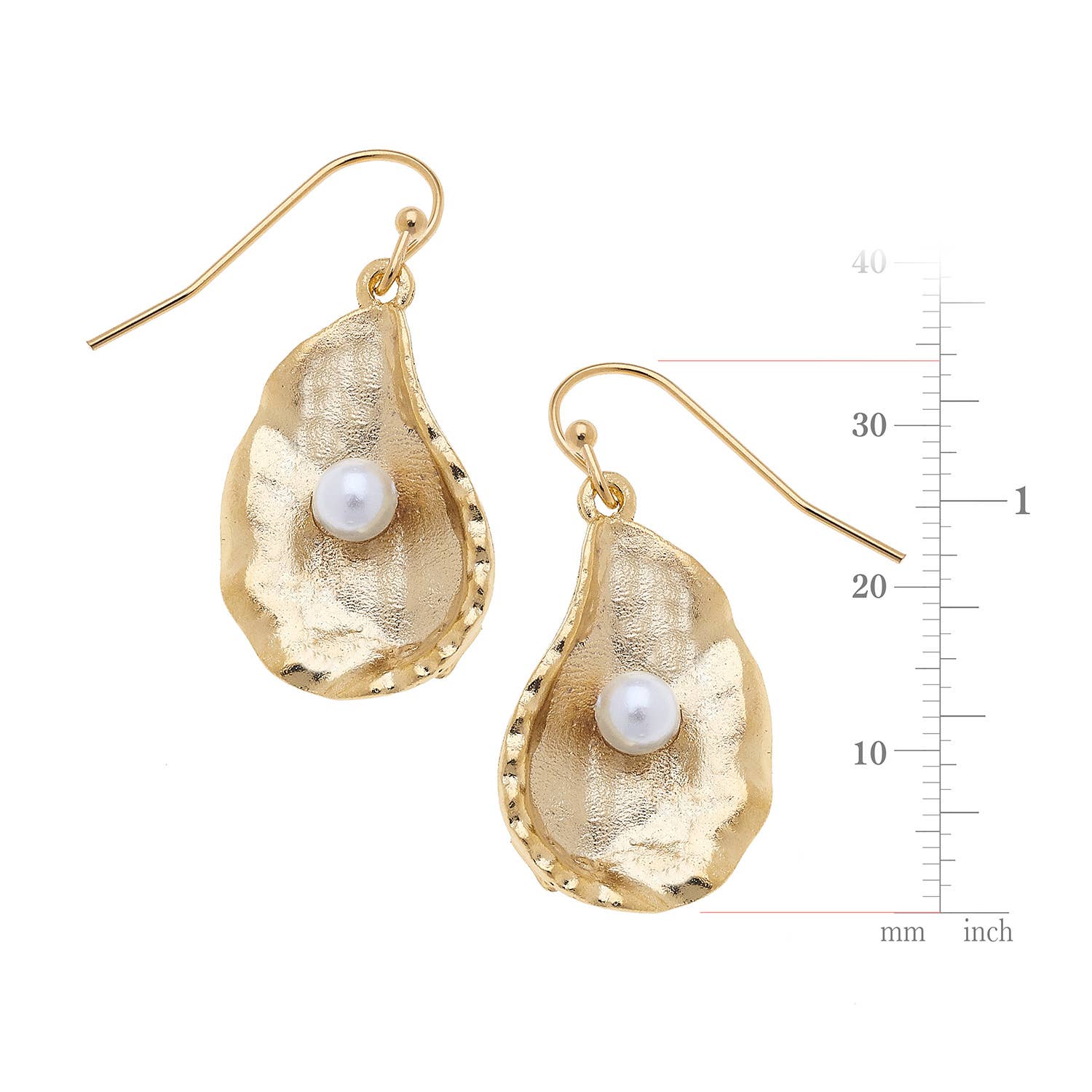 Susan Shaw - Oyster + Pearl Earrings