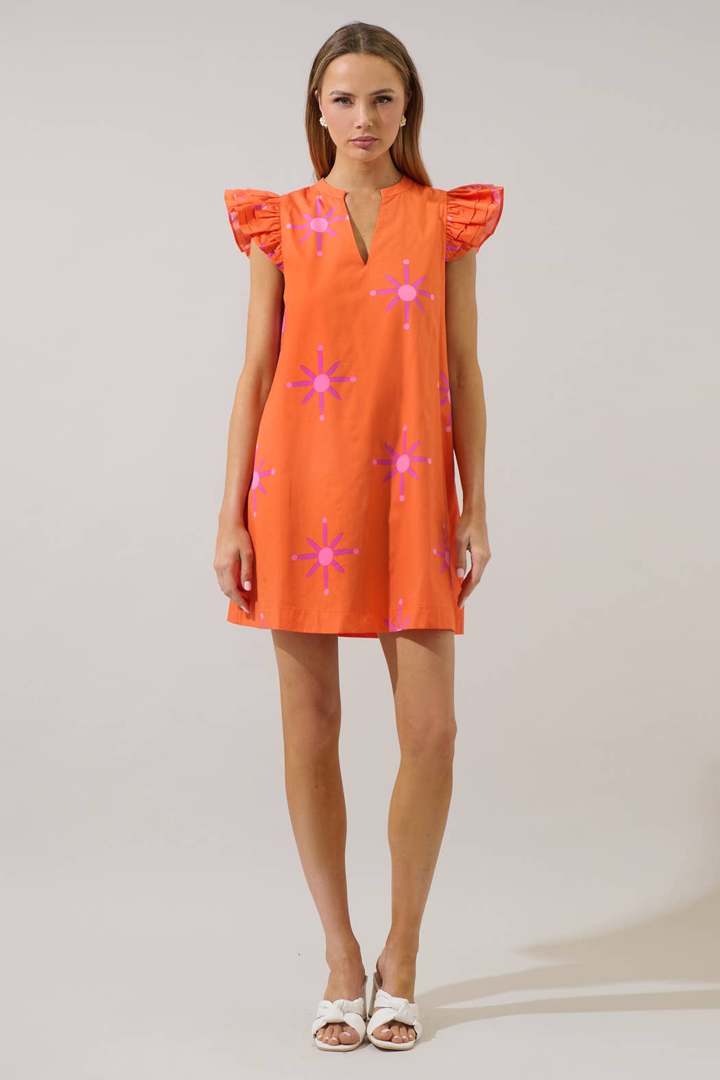 Sugarlips - Karani Starburst Evalyn Ruffle Mini Dress
