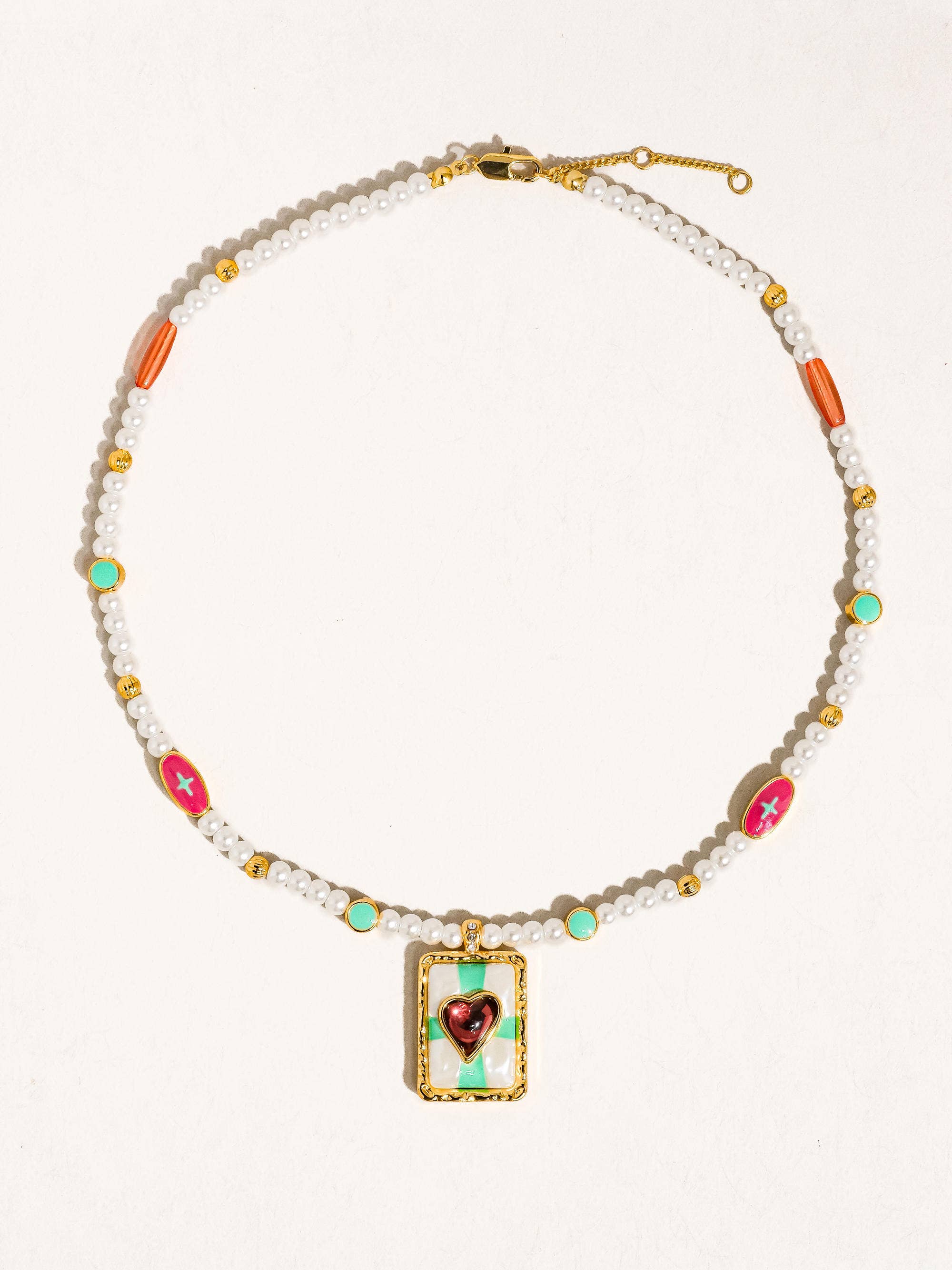 Flânerie by MAIQ - Clementine 18K Gold Vintage Pearl Heart Necklace
