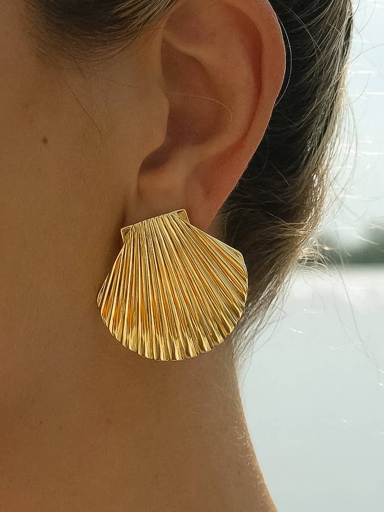 Cèpe 18KShell Studs