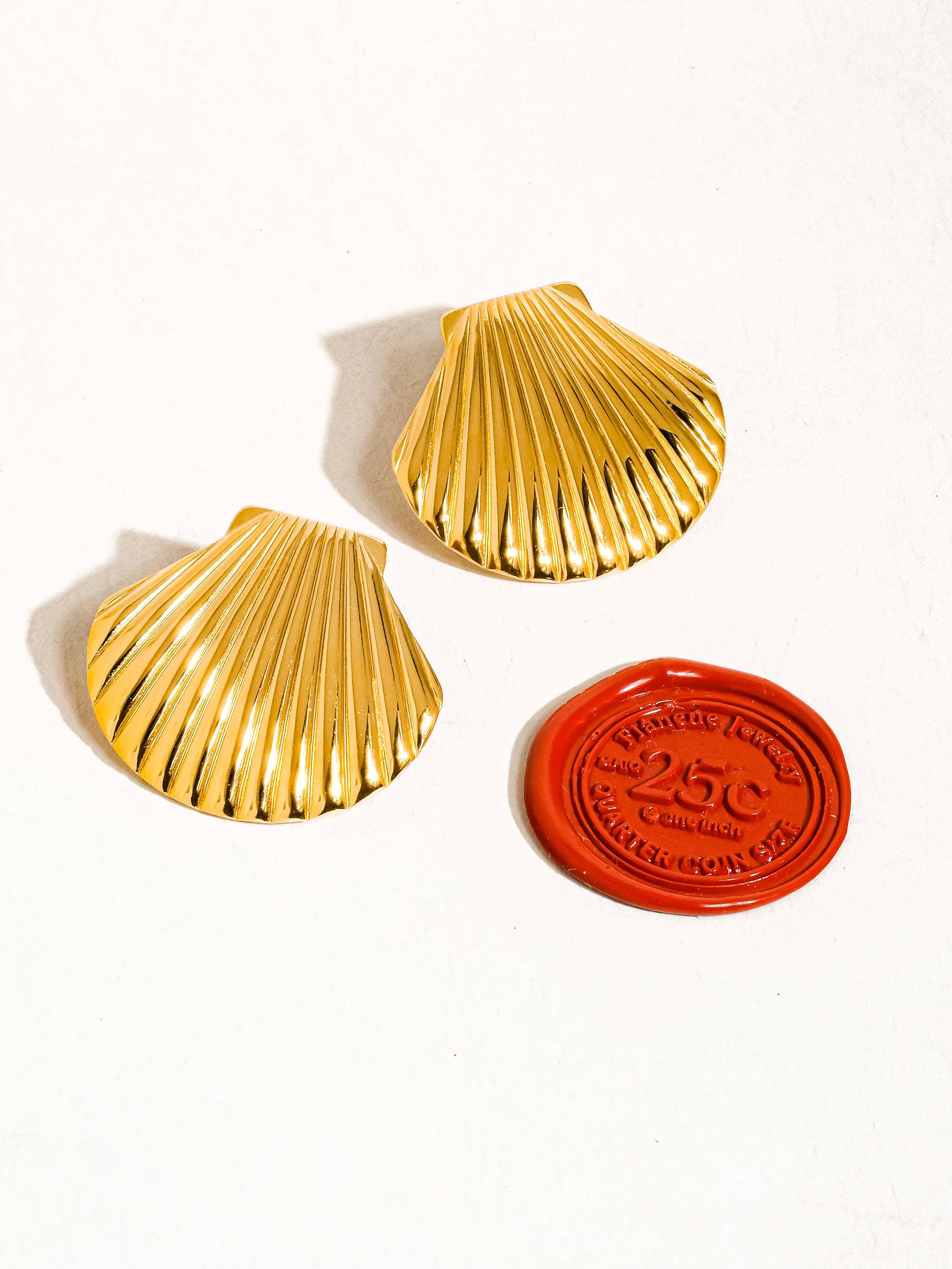 Cèpe 18KShell Studs