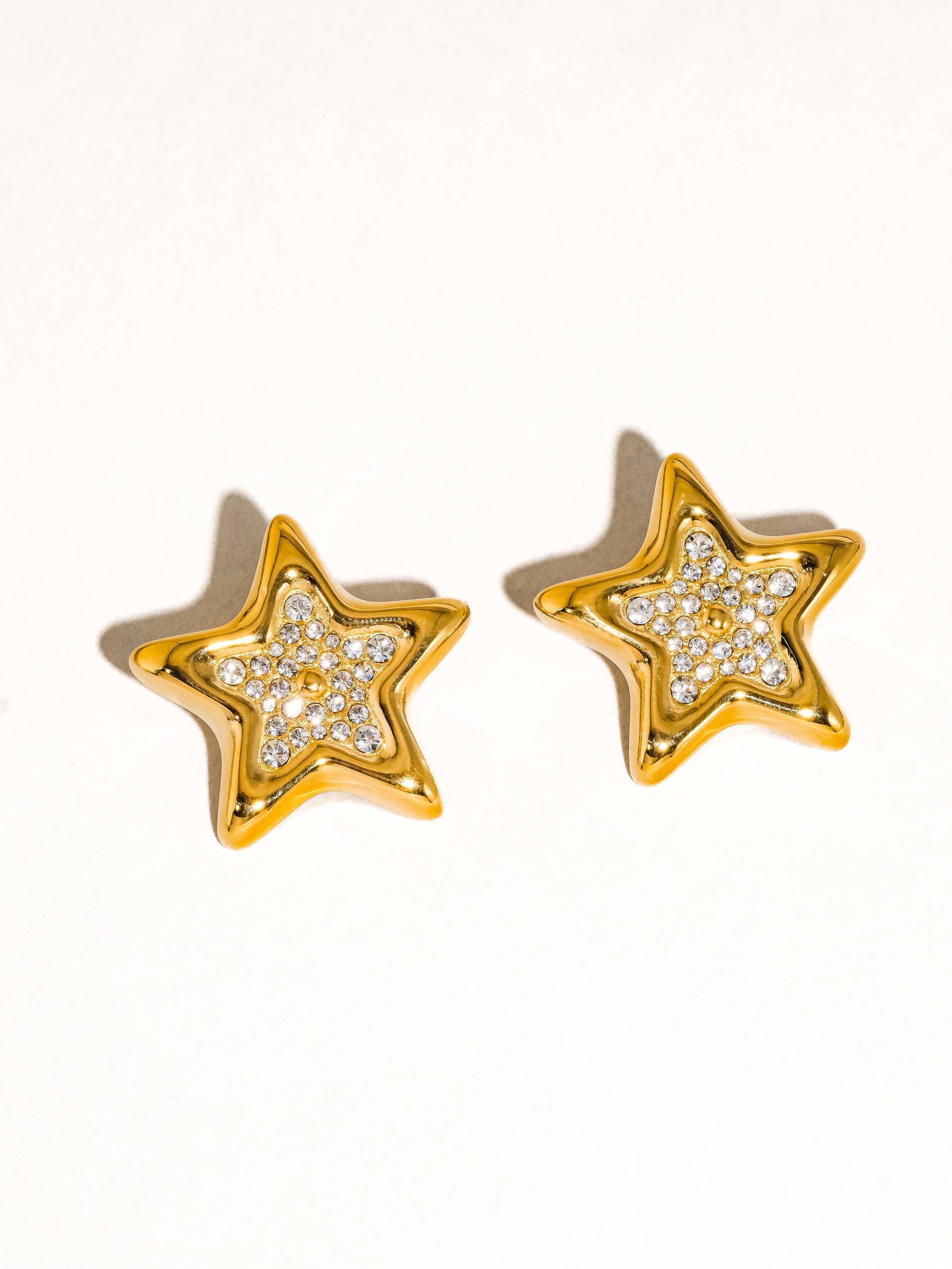 Flânerie by MAIQ - Hammlet 18K Gold Non-Tarnish CZ Star Stud